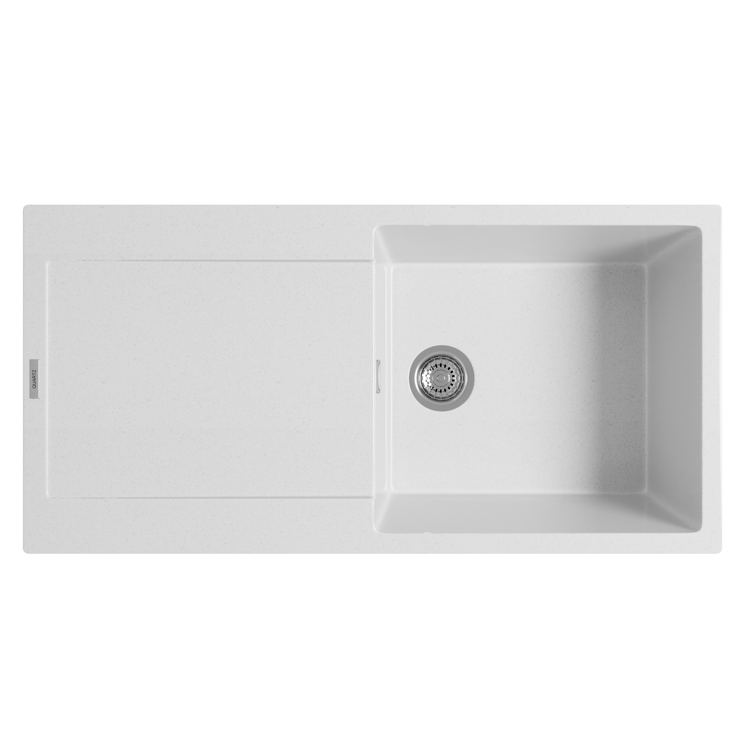 Vellamo Rocca Large 1 Bowl Granite Composite Inset Kitchen Sink & Waste - 1000 x 500mm