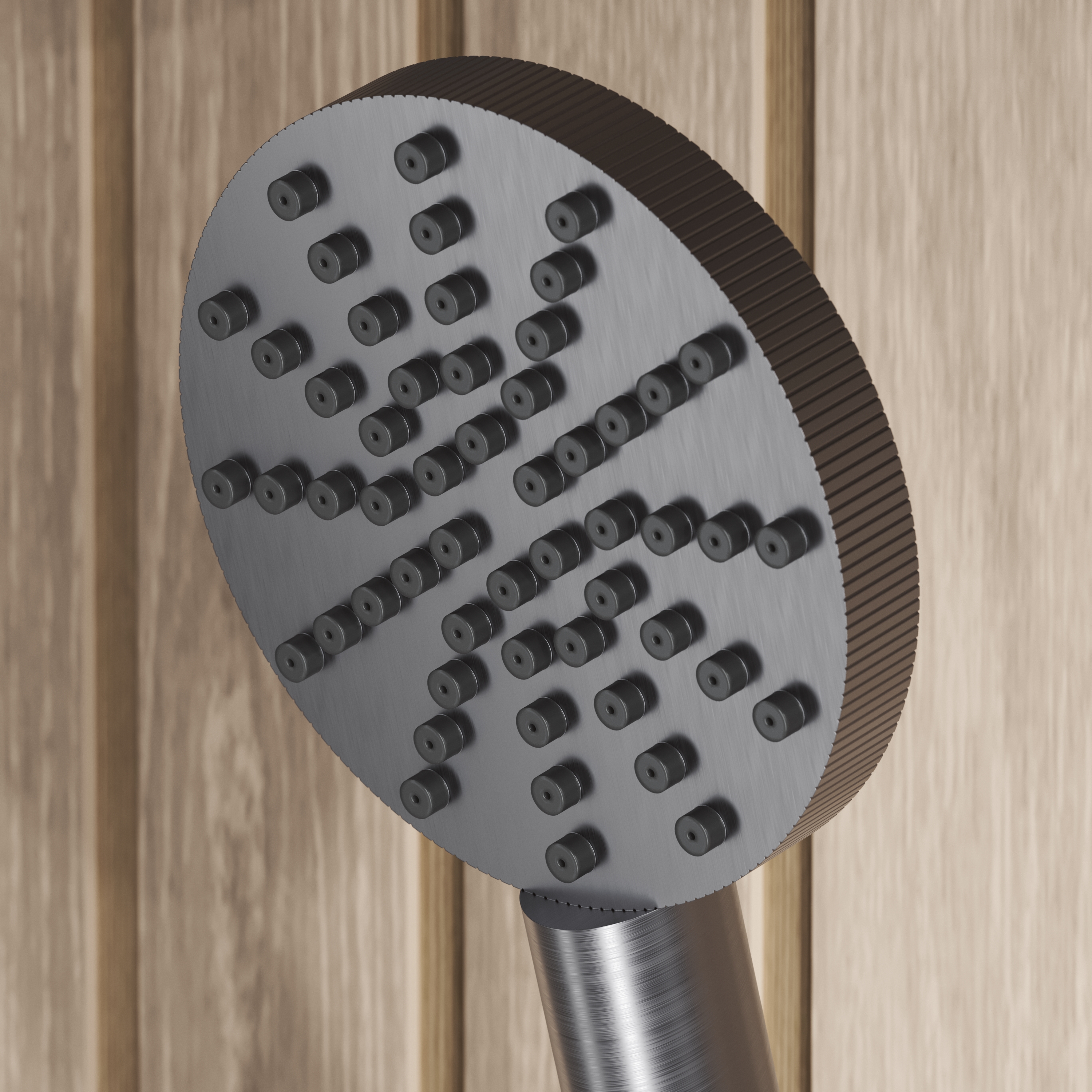 Core Fluted Slide Rail Shower Kit, Shower Handset & Hose with Integrated Elbow