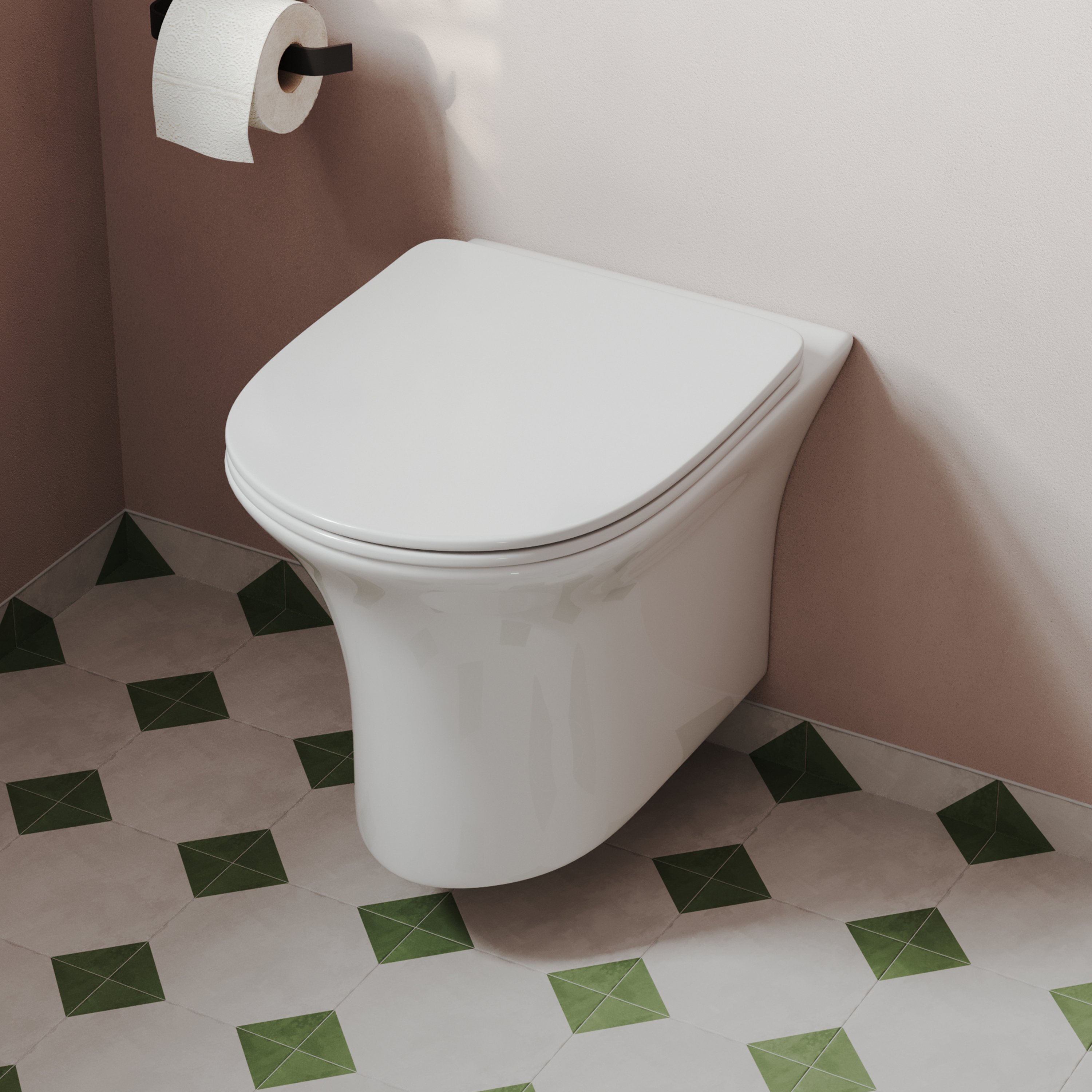 Lydia Rimless Wall Hung Toilet & Soft Close Seat