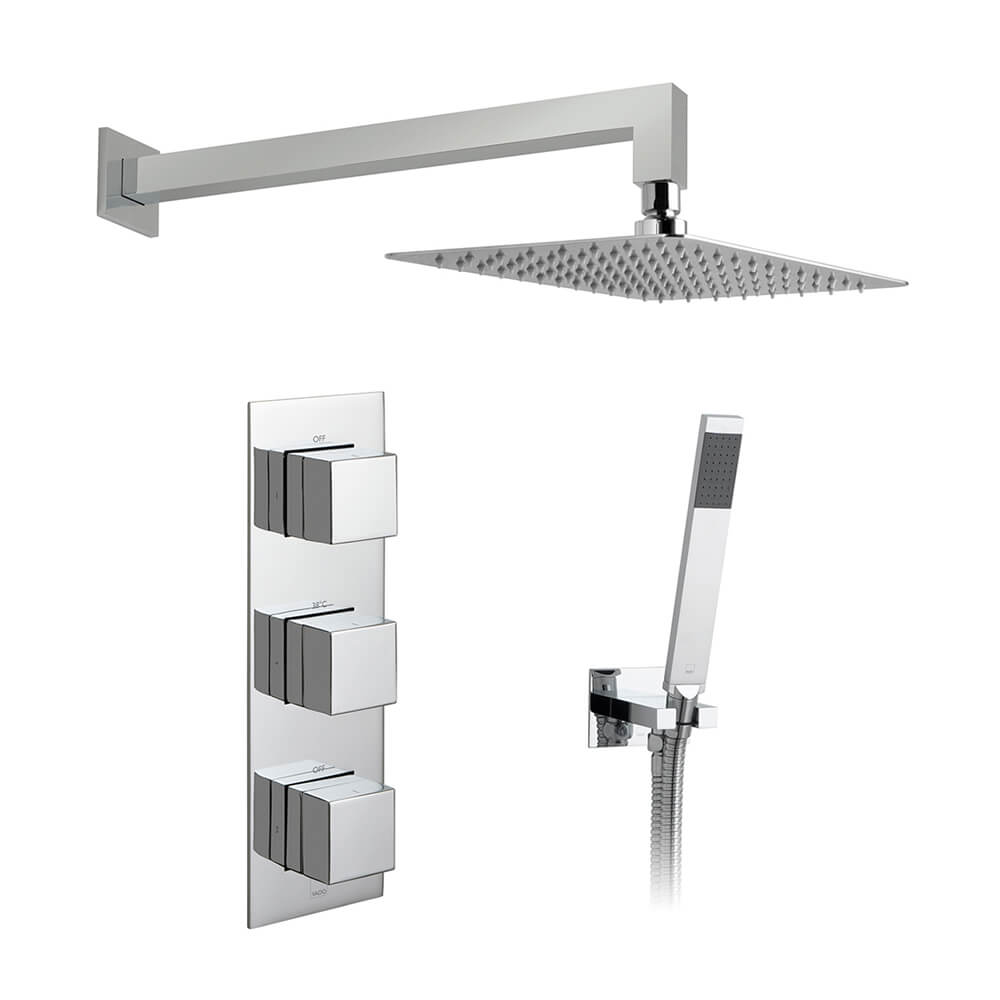 Vado Tablet Notion Vertical Concealed Thermostatic Shower Valve Package 13