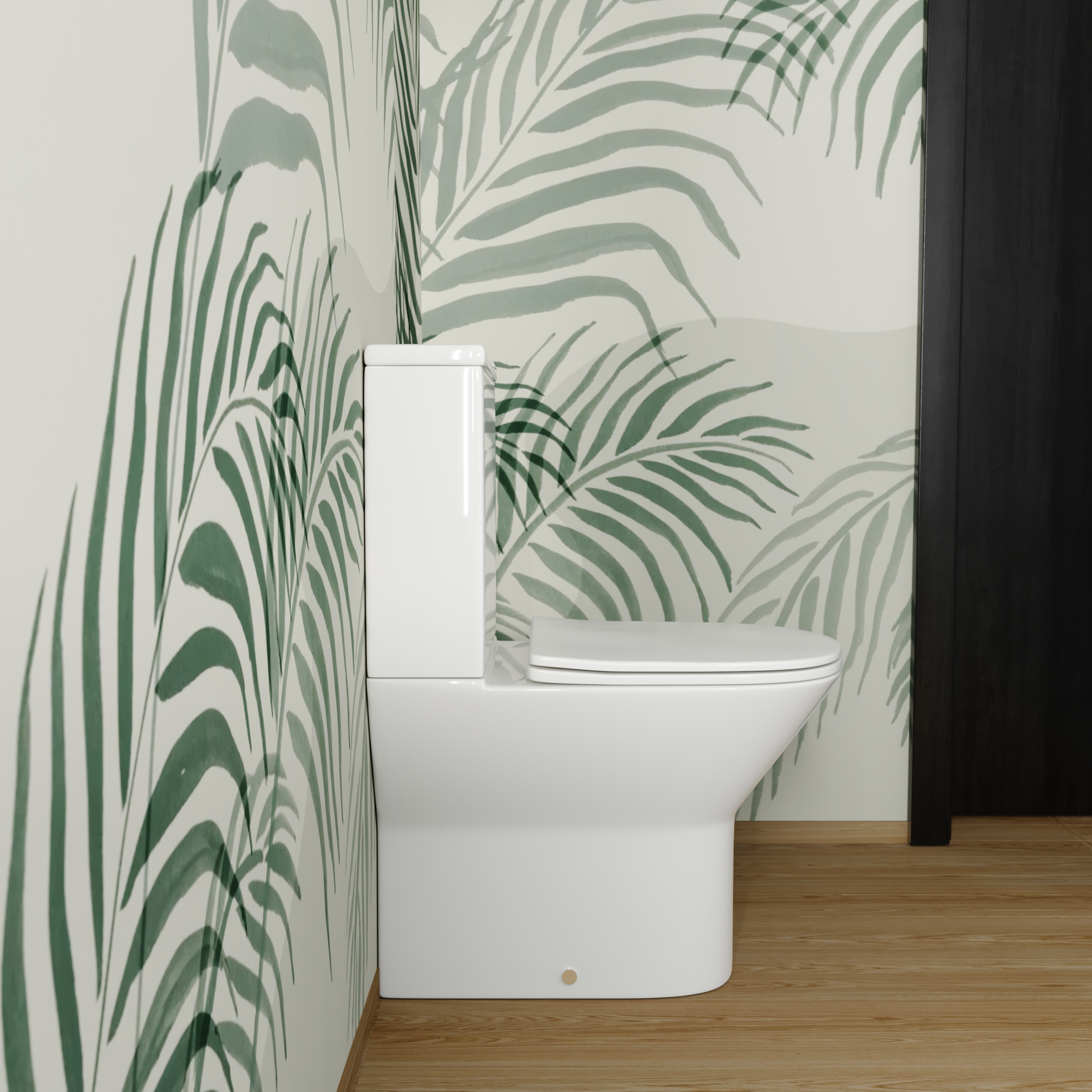 Harbour Identity Close Coupled Rimless Back to Wall Toilet & Soft Close Seat