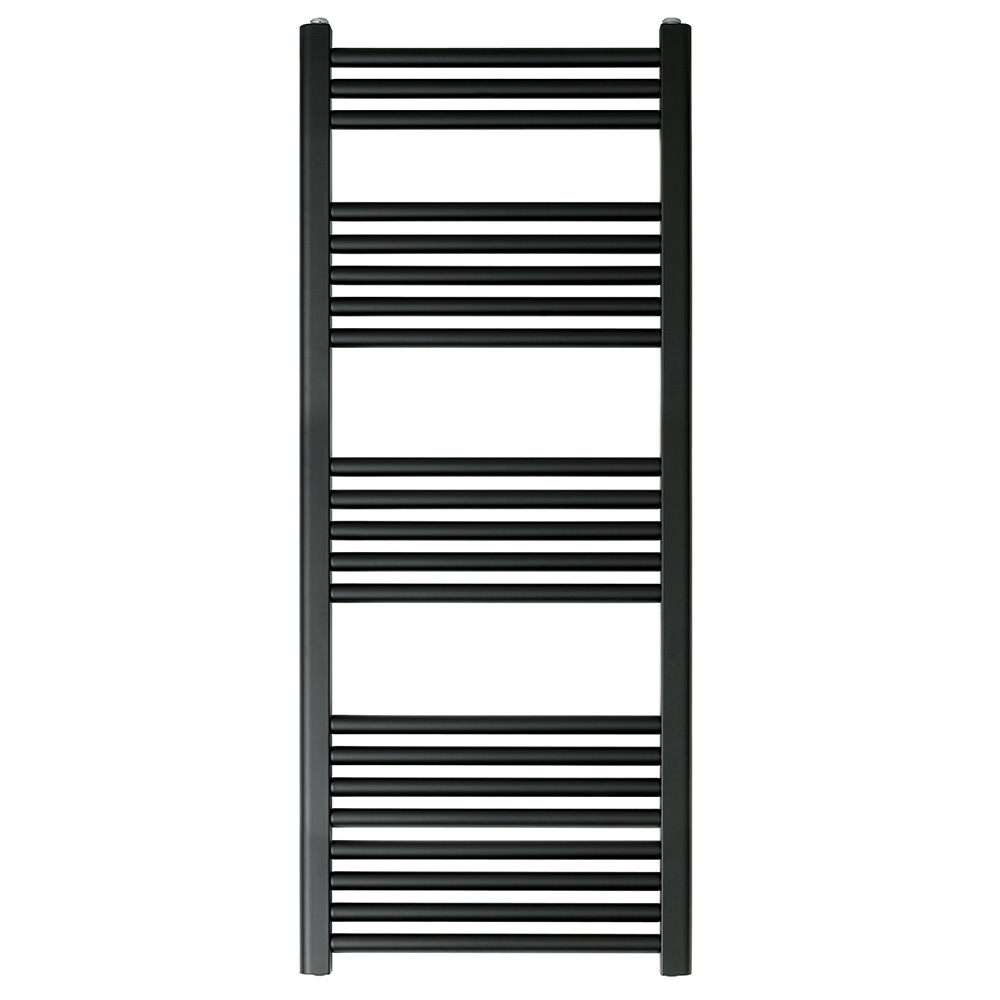 EliteHeat Steel Ladder Heated Towel Rail 25mm Bars - Matt Black