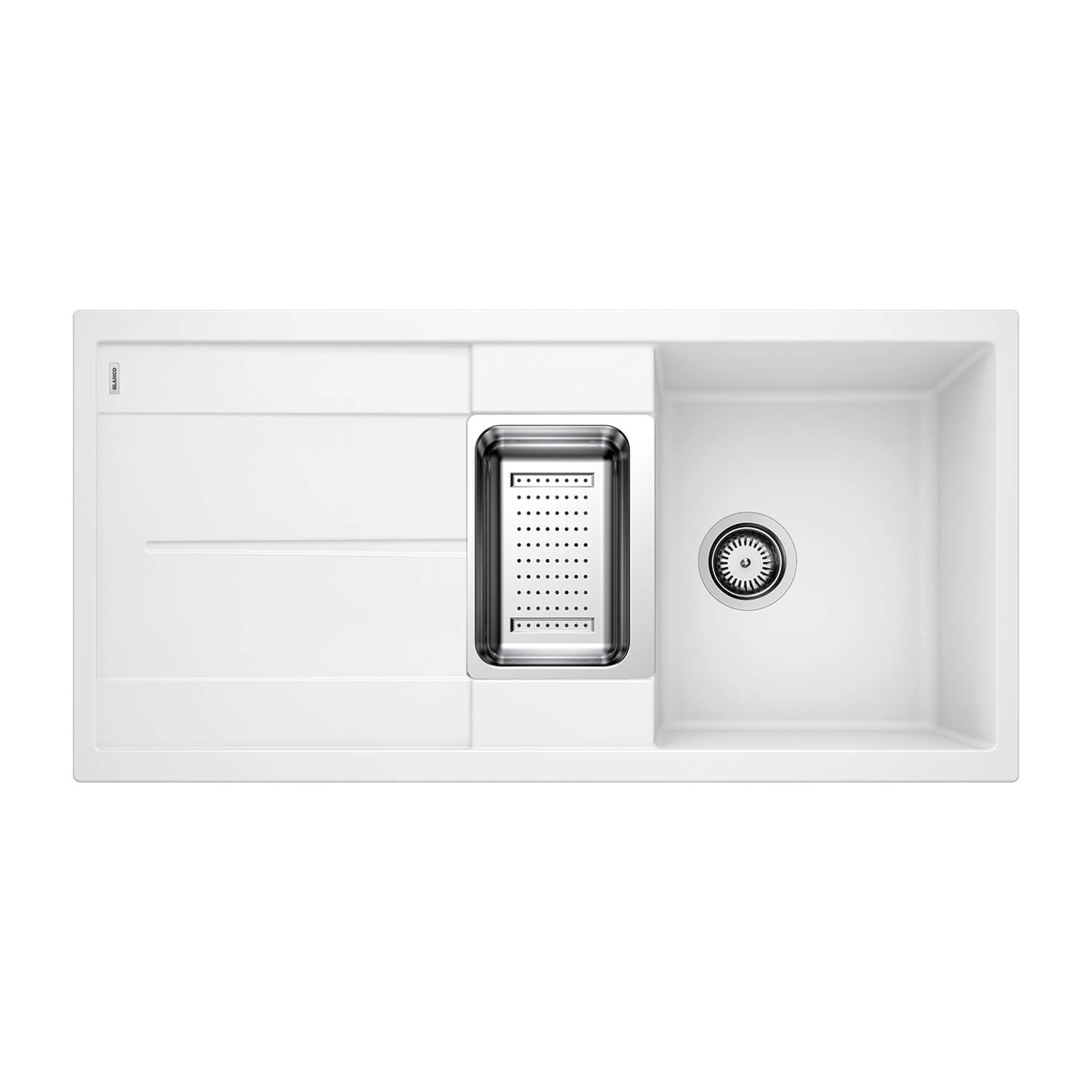 Blanco Metra 6 S 1.5 Bowl Inset Silgranit Composite Kitchen Sink & Waste with Reversible Drainer - 1000 x 500mm
