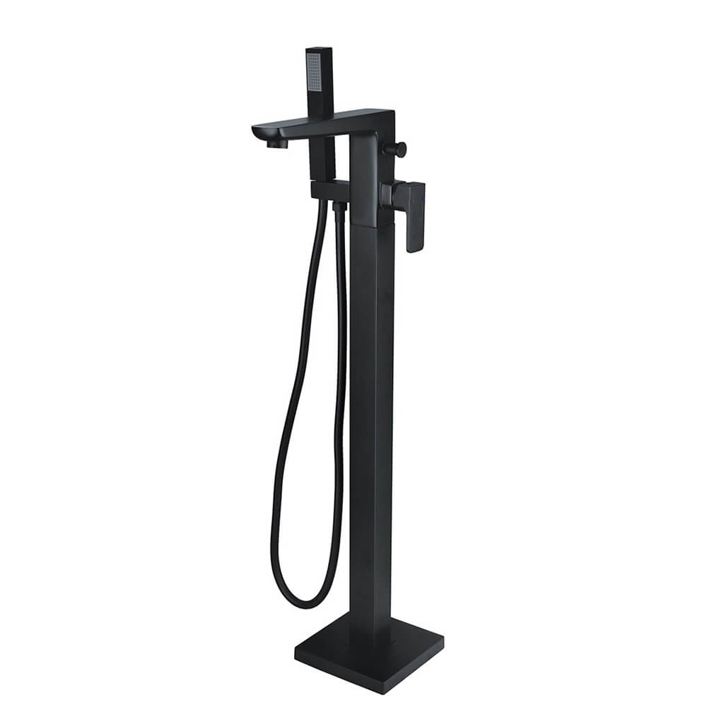 Harbour Status Matt Black Floorstanding Bath Shower Mixer Tap