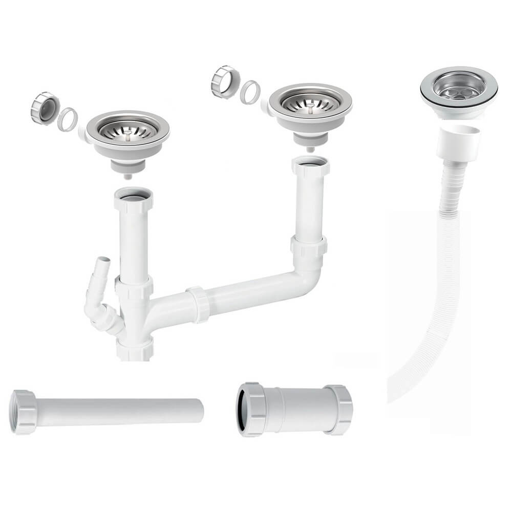 Waste Kit for Villeroy & Boch Butler 60 and 90 Kitchen Sink