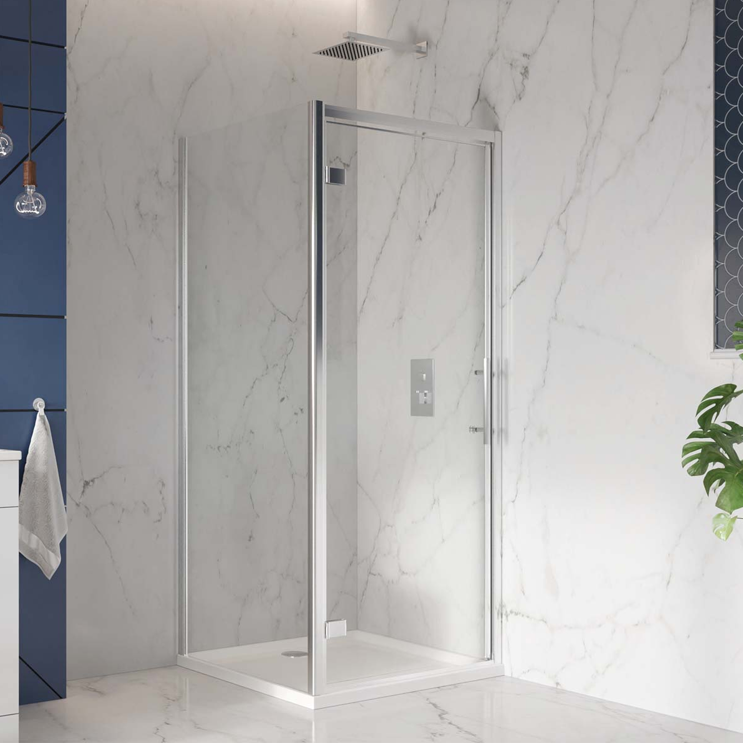 Harbour i6 & i8 Chrome Shower Enclosure Extension Piece