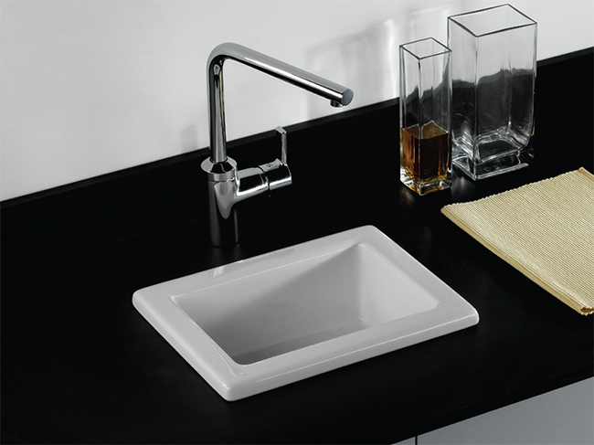 RAK Laboratory Sink 1 Single Bowl White Ceramic Sink - 360 x 280mm