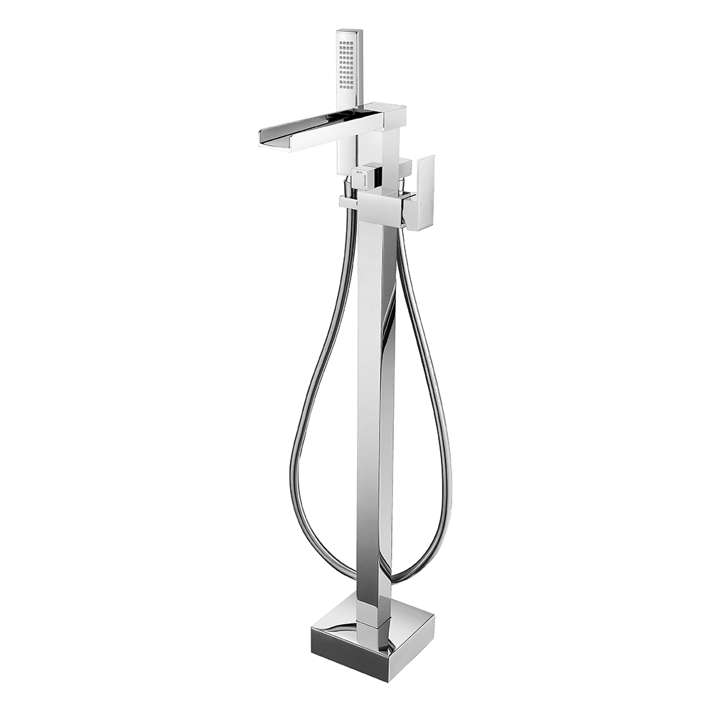 Vellamo Reve Floorstanding Waterfall Bath Shower Mixer With Shower Kit