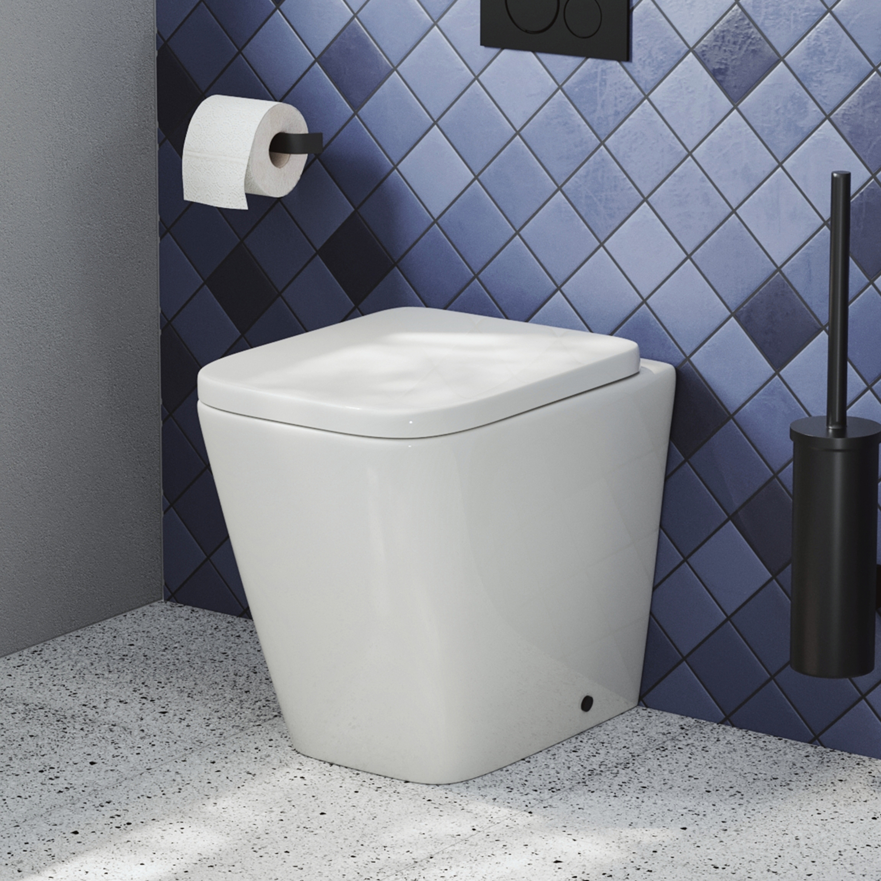 Harbour Unity Rimless Back to Wall Toilet & Soft Close Seat