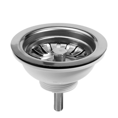 Tre Mercati 1.5" Basket Strainer Waste Without Overflow - Chrome