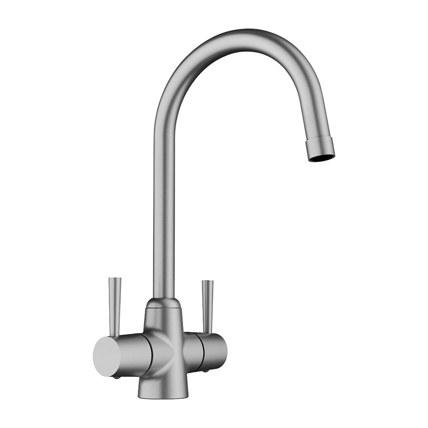 Blanco Arti WRAS Approved Twin Lever Mono Kitchen Mixer Tap