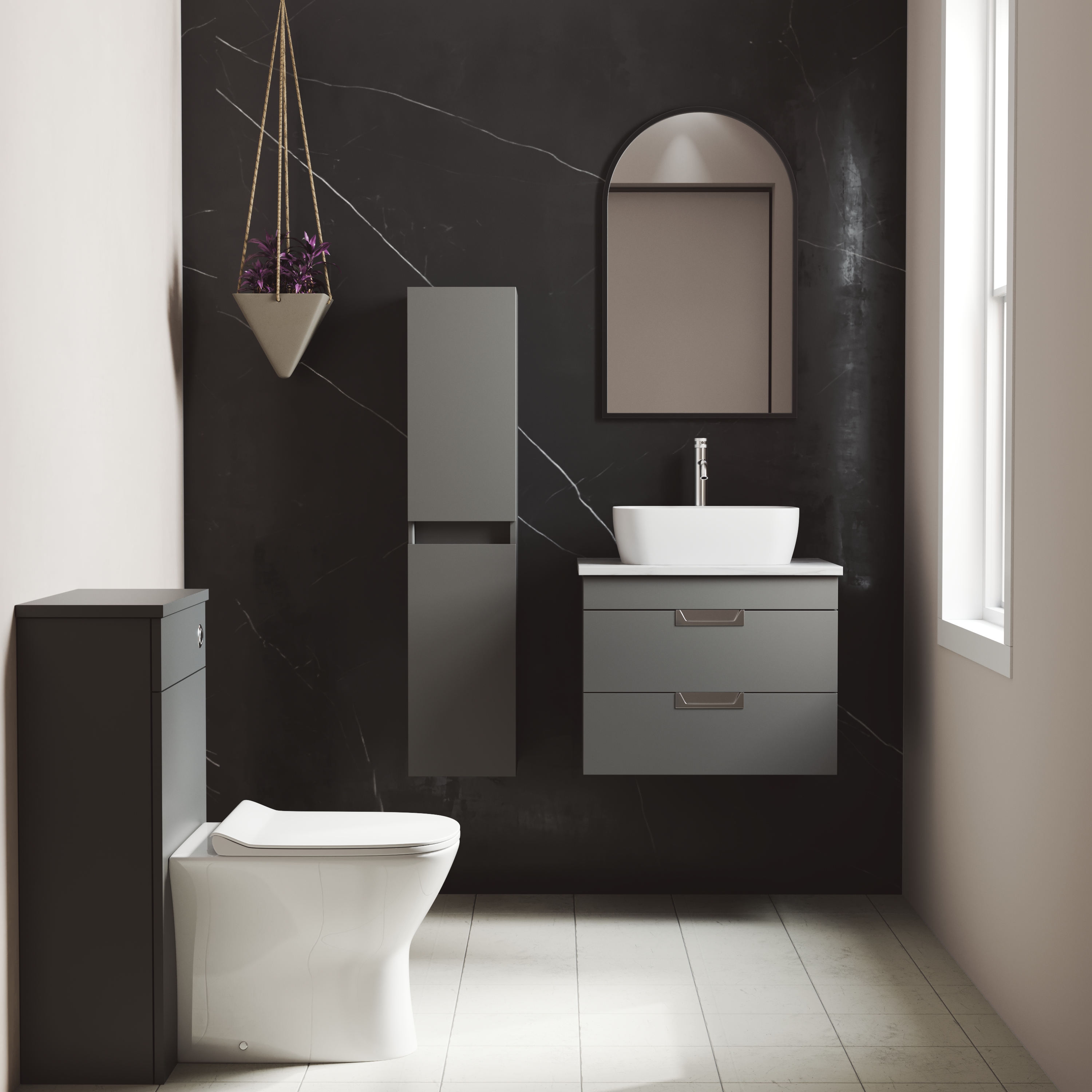 Isla/Freddie 1200mm Wall Mounted Tall Storage Cabinet