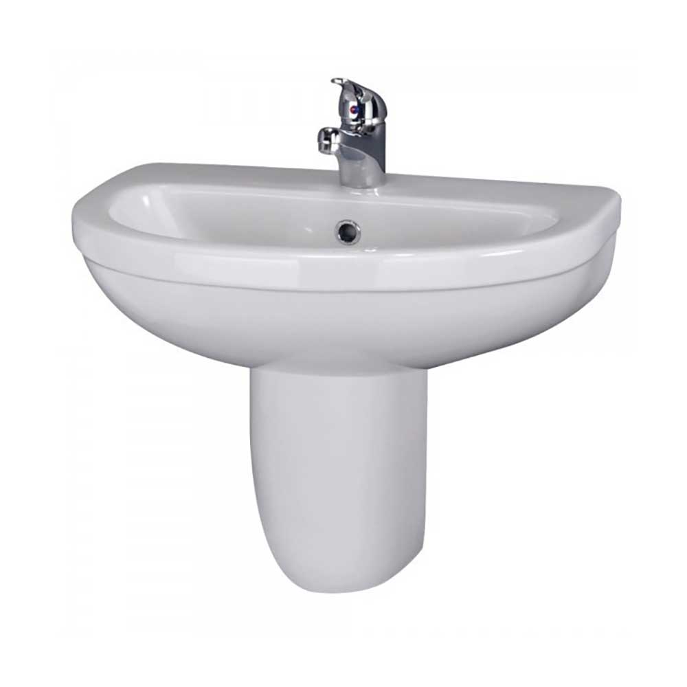 Vellamo Connect 555mm Semi Pedestal & Basin