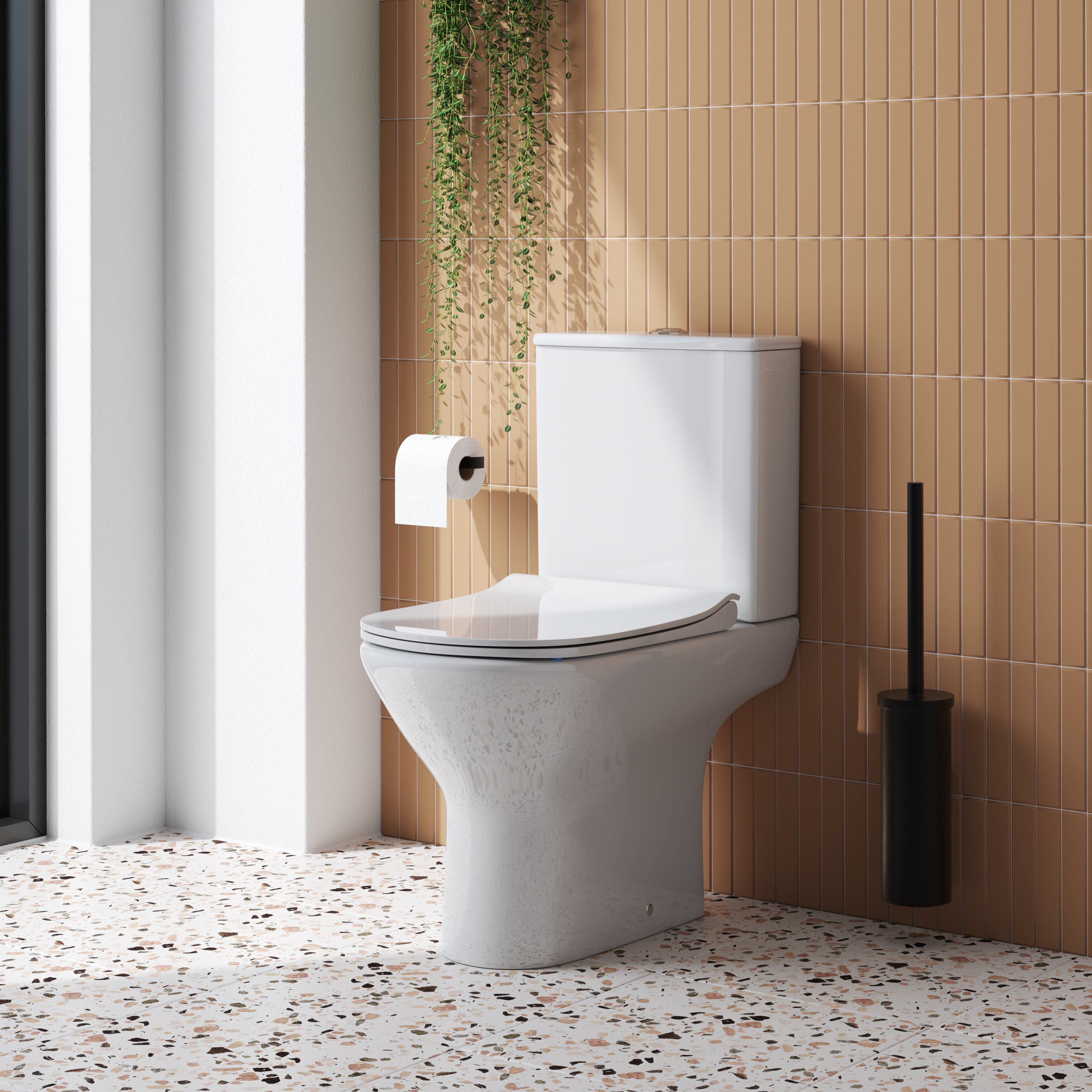 Harbour Acclaim Rimless Close Coupled Toilet & Soft Close Wafer Seat