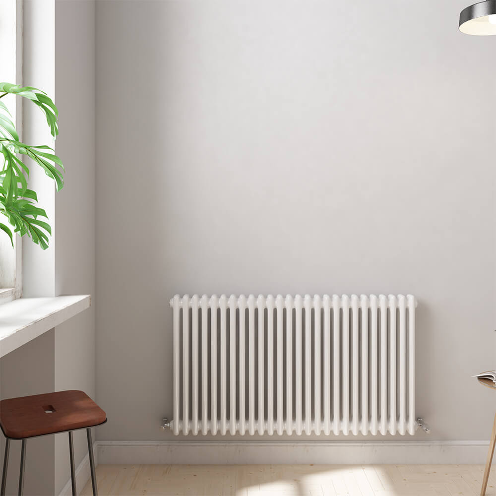 Brenton Olympus Horizontal 2 Column Radiator - White