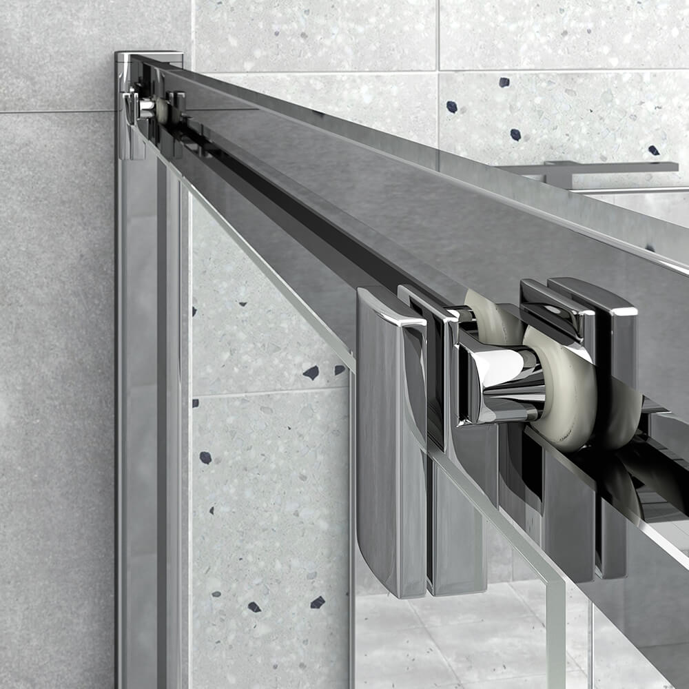 Harbour i8 Easy Clean 8mm Sliding Shower Door & Optional Side Panel