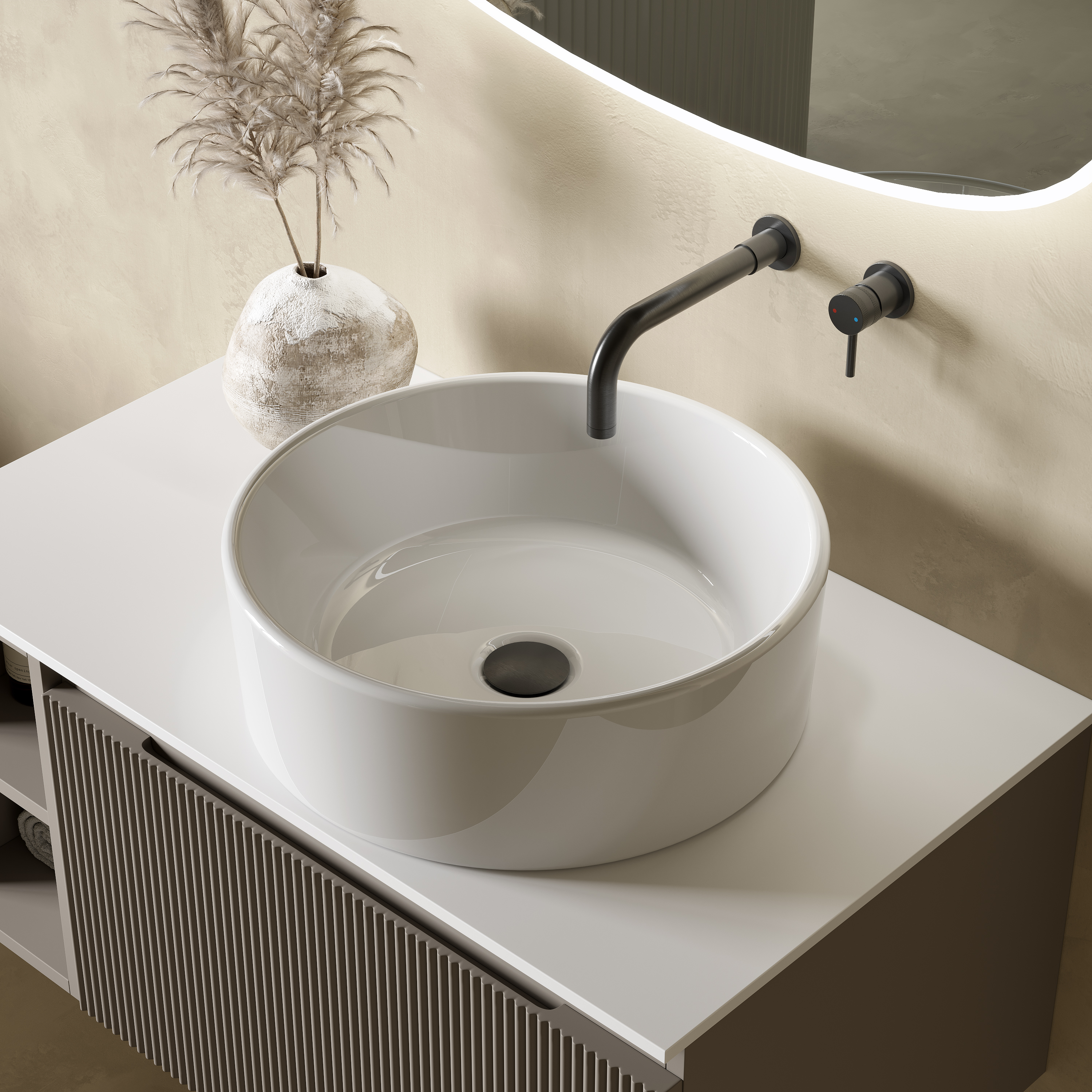Sophia Round Countertop Basin - 410mm