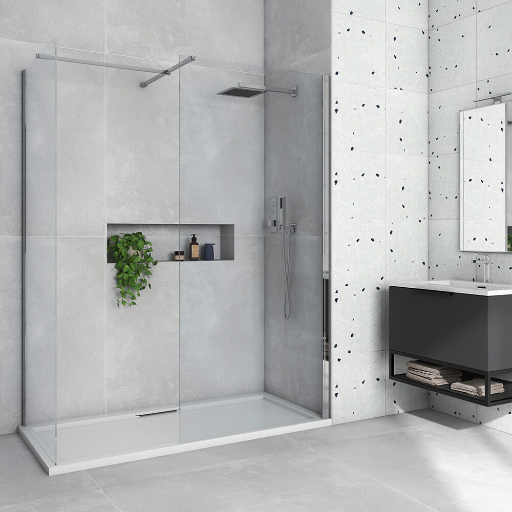 Harbour i8 8mm 2m Tall Easy Clean Wetroom 2 Panel Pack