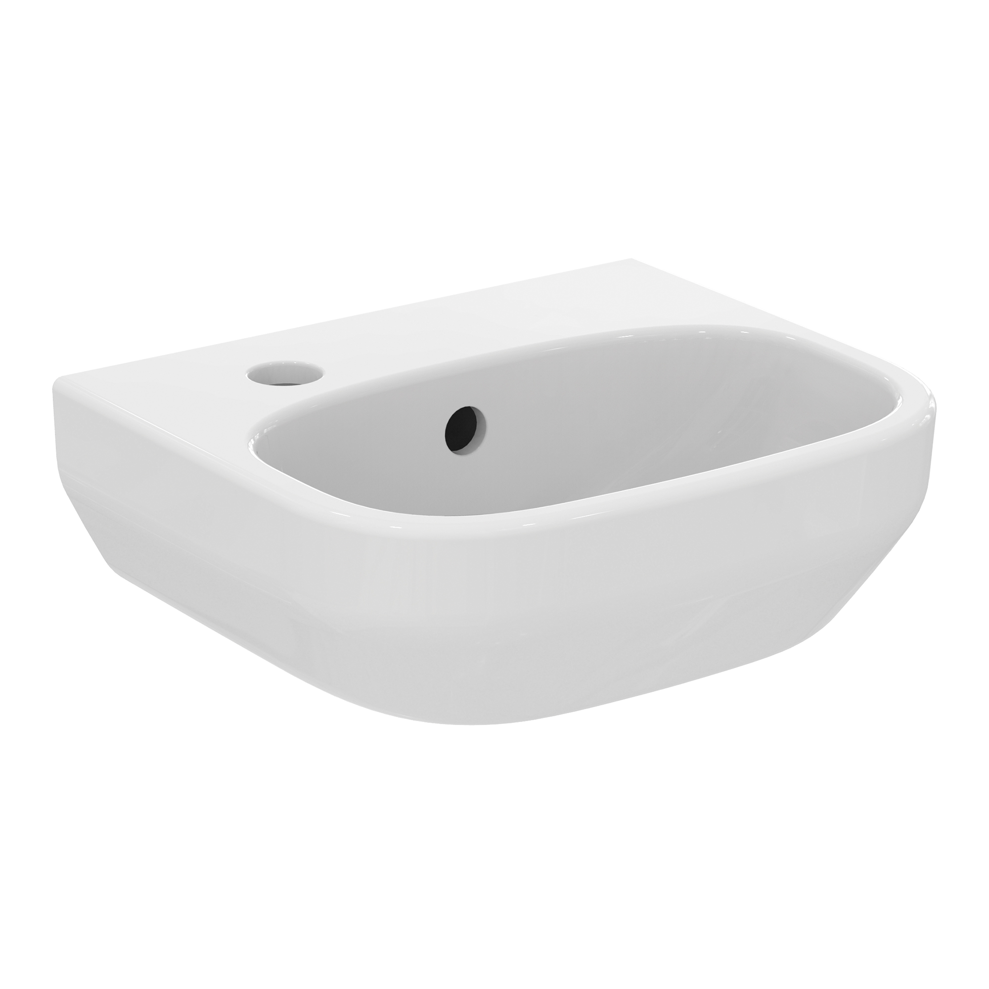 Ideal Standard i.life A 350mm Cloakroom Basin & Pedestal - Left or Right Hand Tap Hole