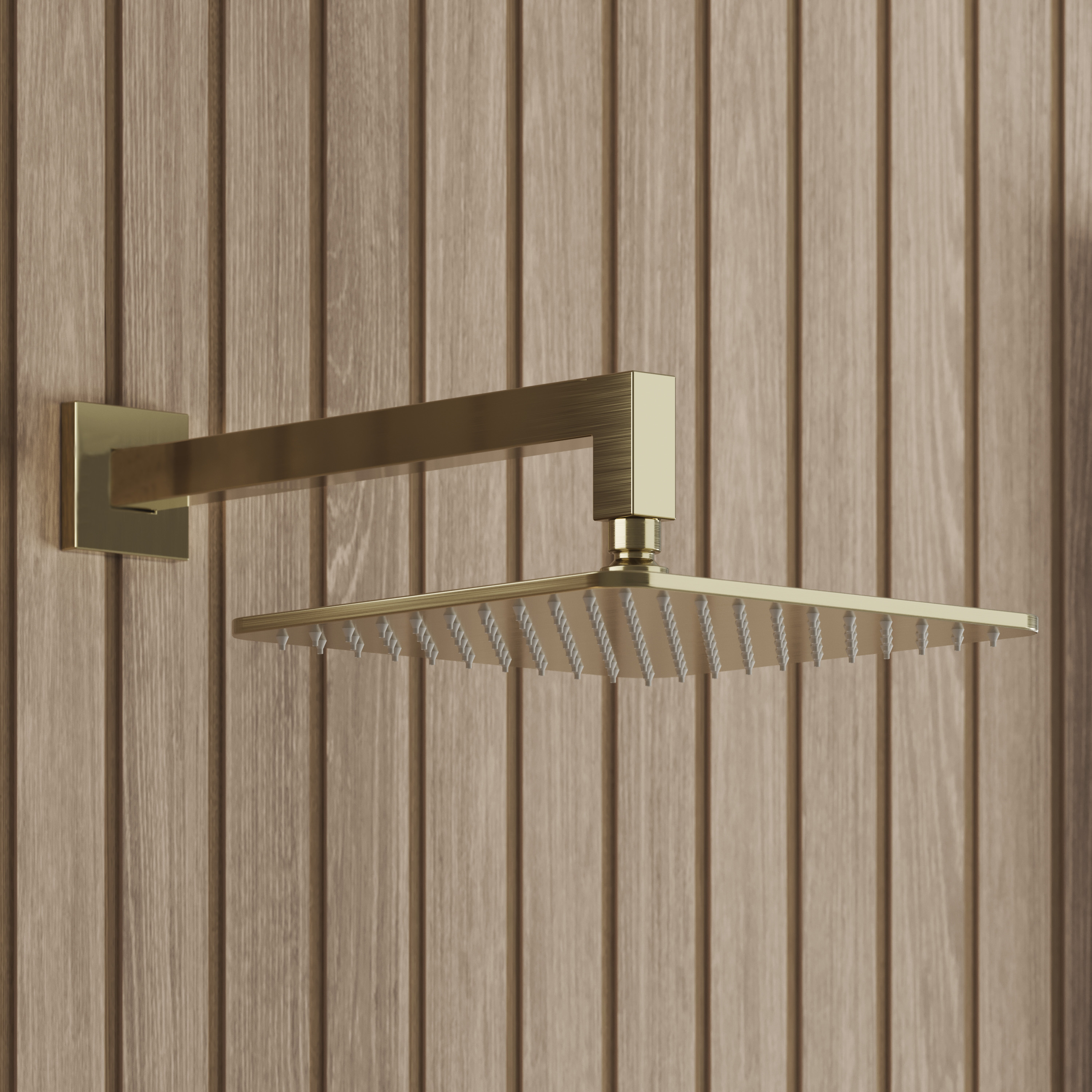 Core 1 Outlet Concealed Valve & Fixed Wall Mounted Square Shower Head