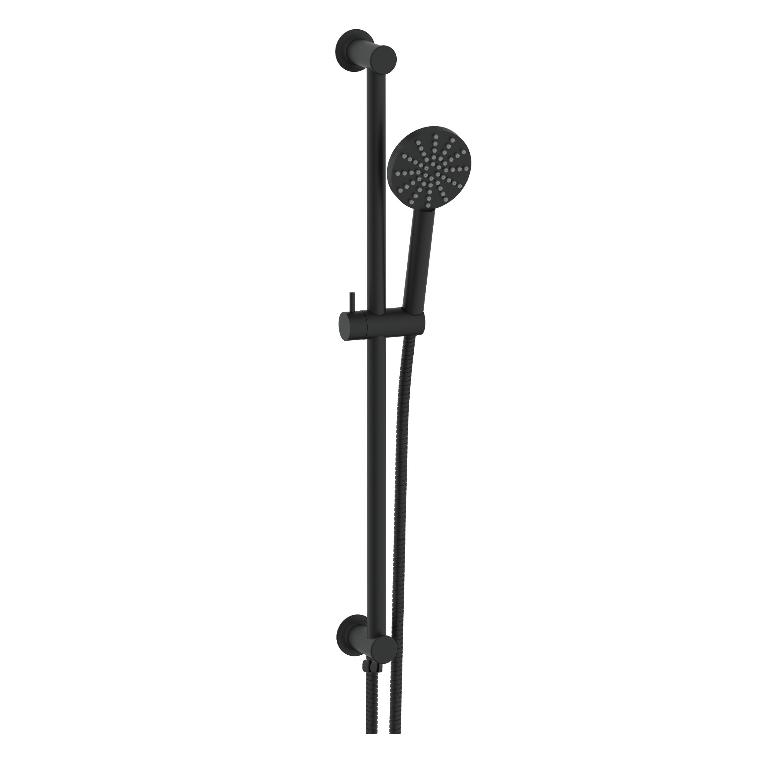 Core Fluted Slide Rail Shower Kit, Shower Handset & Hose with Integrated Elbow