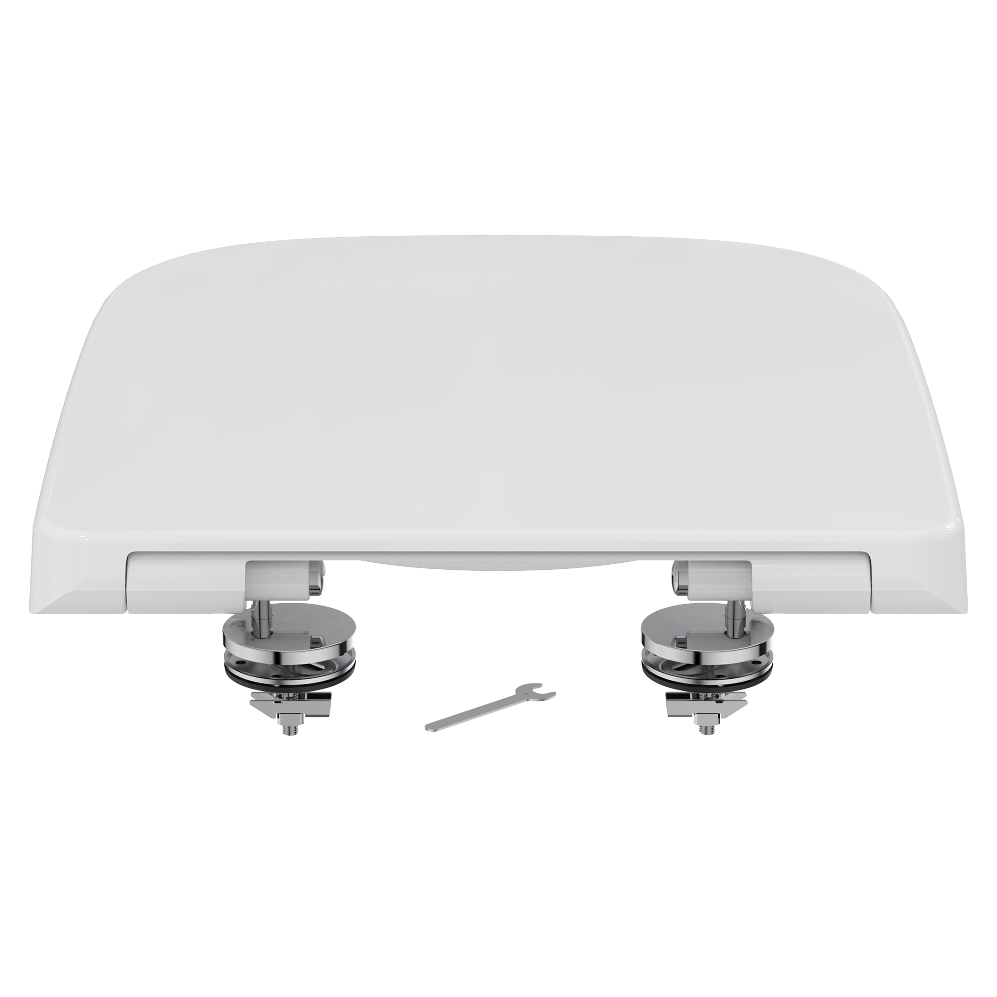 Ideal Standard i.life A & S Compact Wrap Over White Toilet Seat - Square