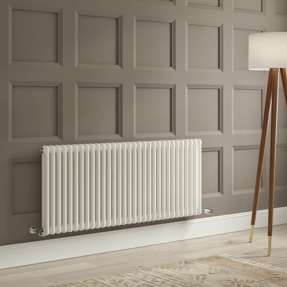 Brenton Olympus Horizontal 2 Column Radiator - White