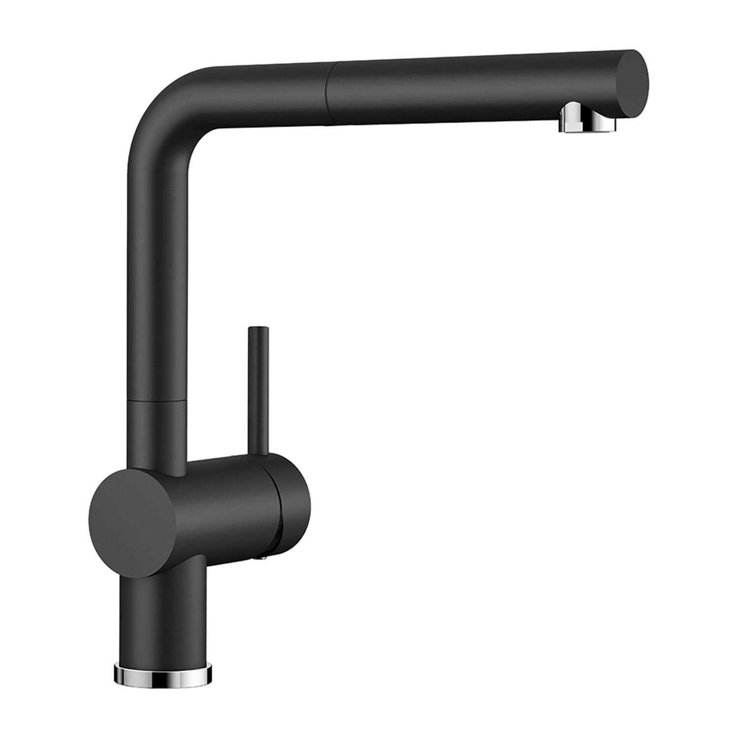 Blanco Linus-S Vario Single Lever Mono Pull Out Kitchen Mixer Tap with Silgranit Matching Finish