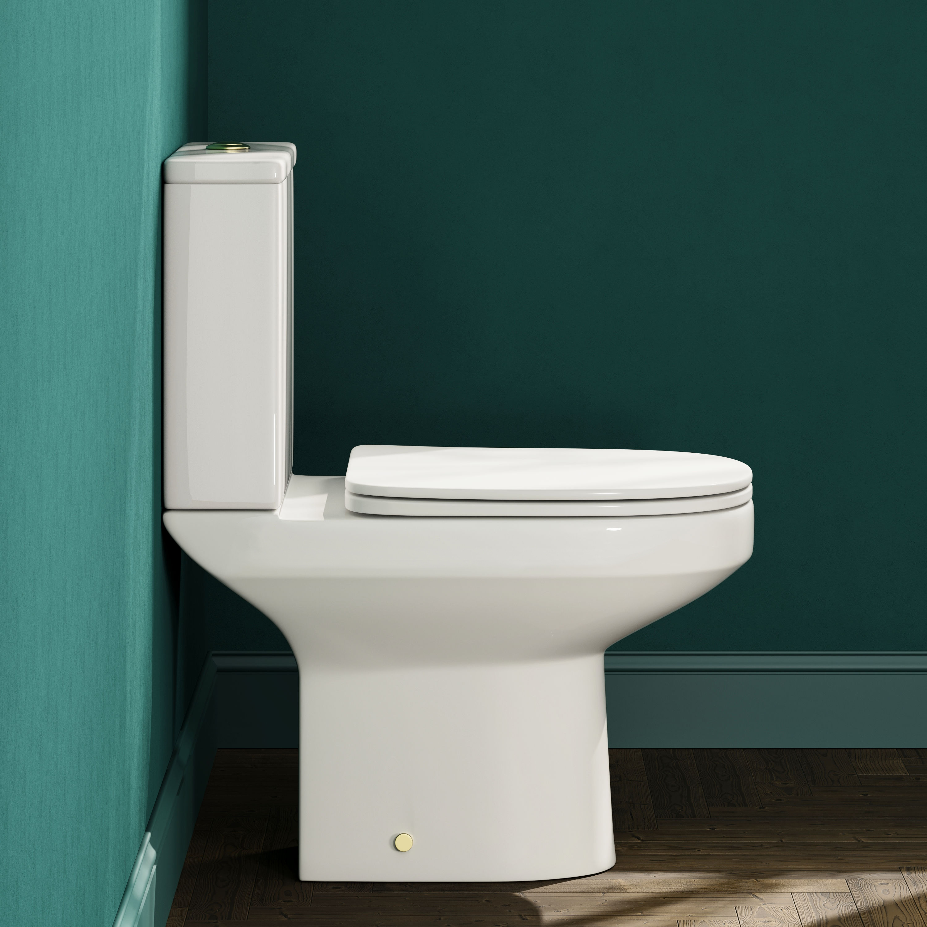 Lorraine Rimless Close Coupled Compact Toilet & Soft Close Seat
