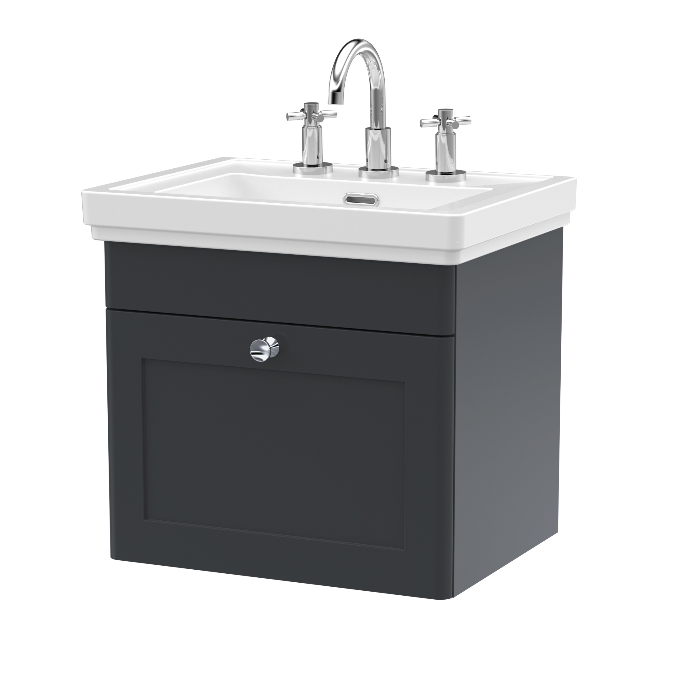 Butler & Rose Ophelia 500mm Wall Mounted 1 Drawer Vanity Unit & Basin