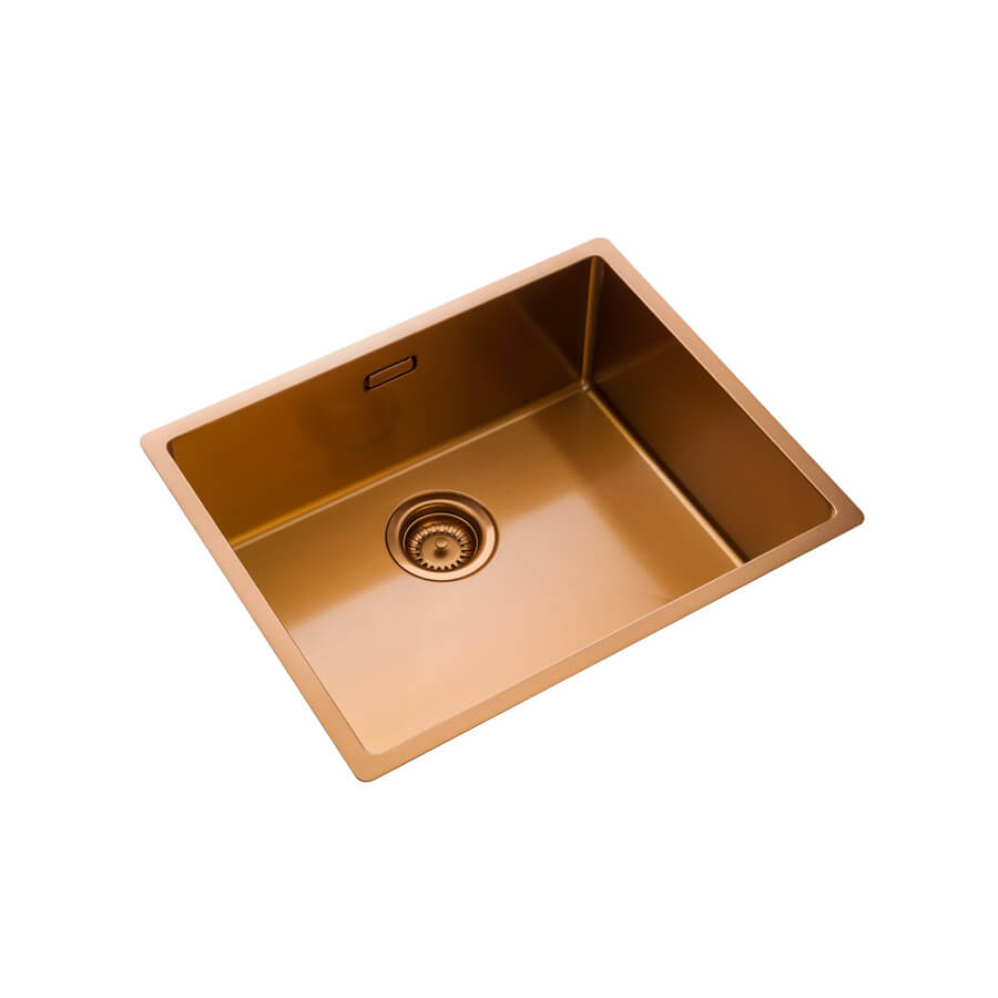 Rangemaster Spectra 1 Bowl Inset or Undermount Stainless Steel Kitchen Sink & Waste - 540 x 440mm