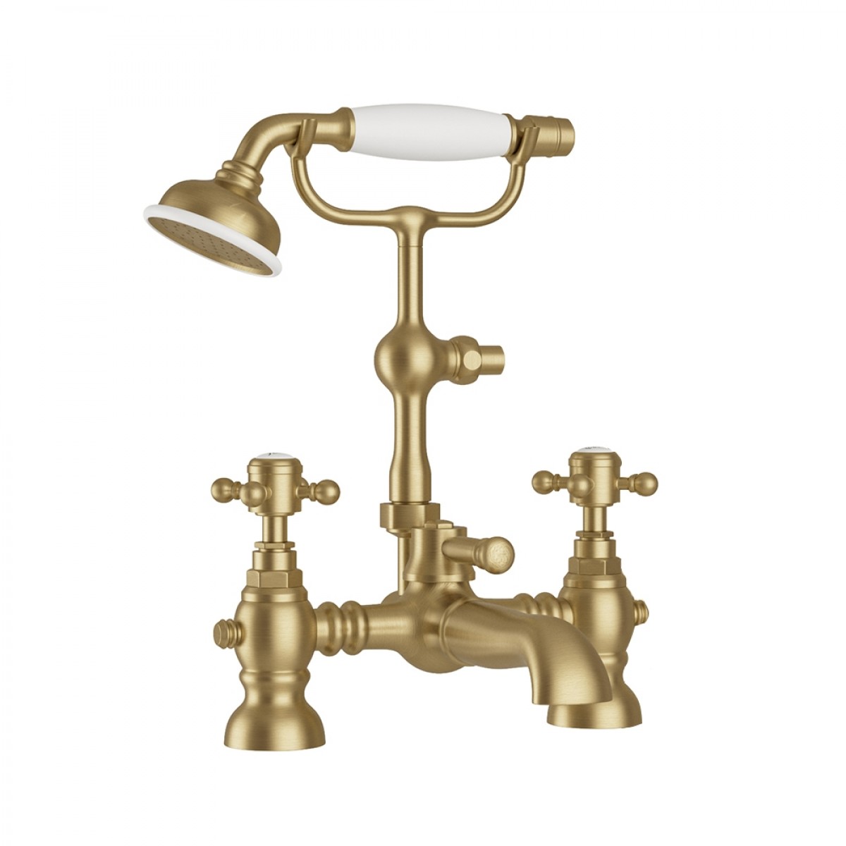 Butler & Rose Beatrice Brushed Brass Bath Shower Mixer & Kit
