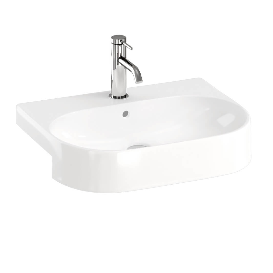 Britton Bathrooms Trim 500mm Semi-Recessed Basin