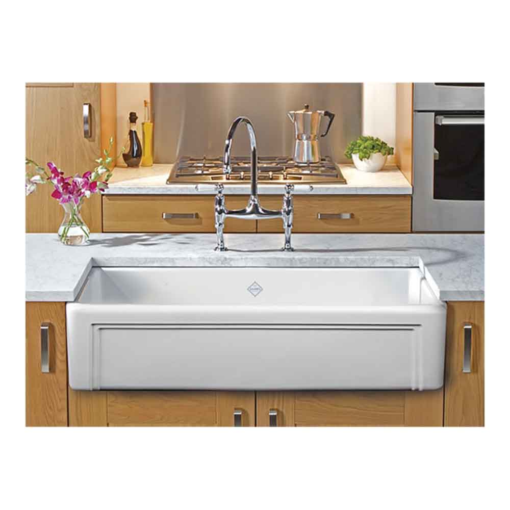 Shaws Original Entwistle Ceramic Single Bowl Butler Kitchen Sink - 760mm x 460mm