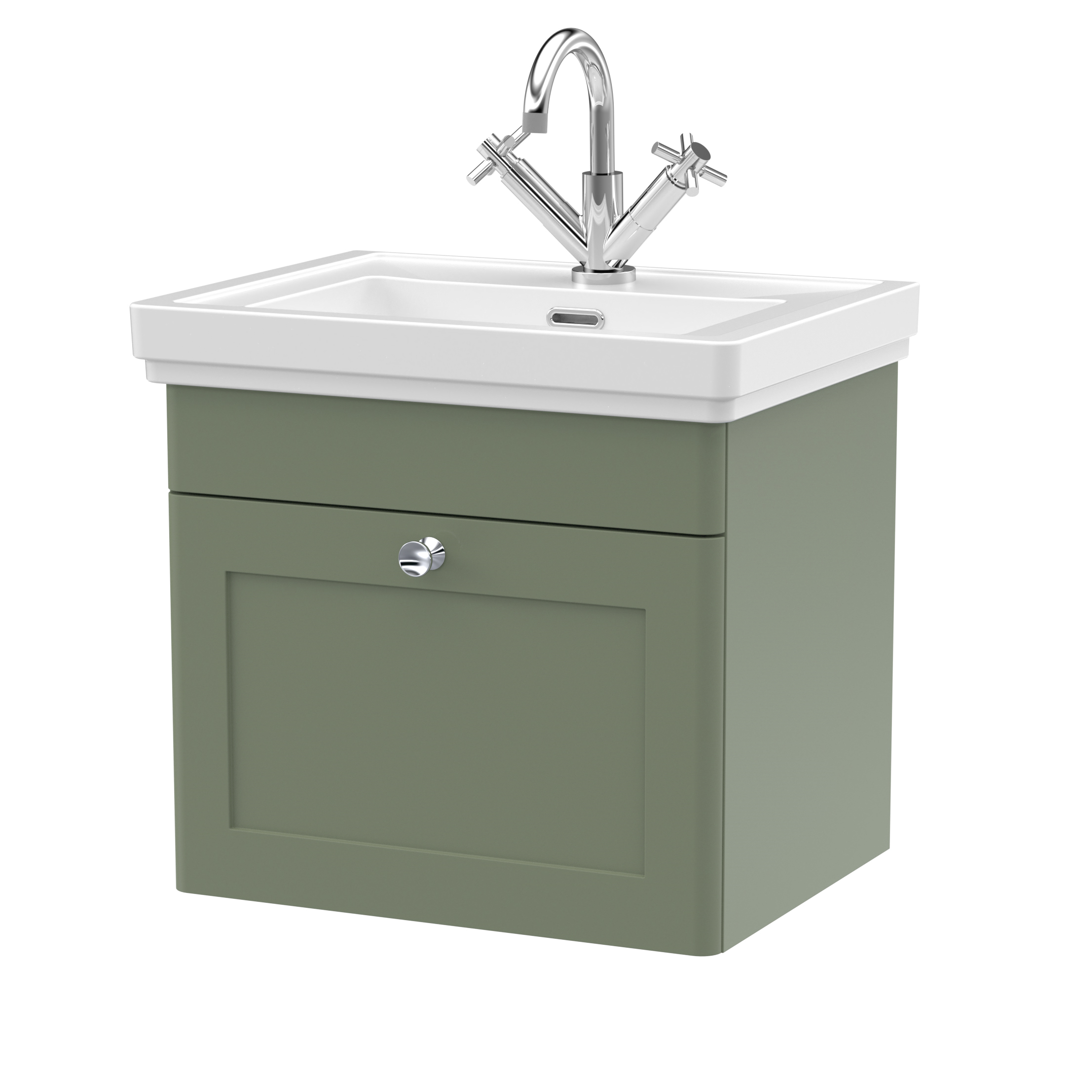 Butler & Rose Ophelia 500mm Wall Mounted 1 Drawer Vanity Unit & Basin
