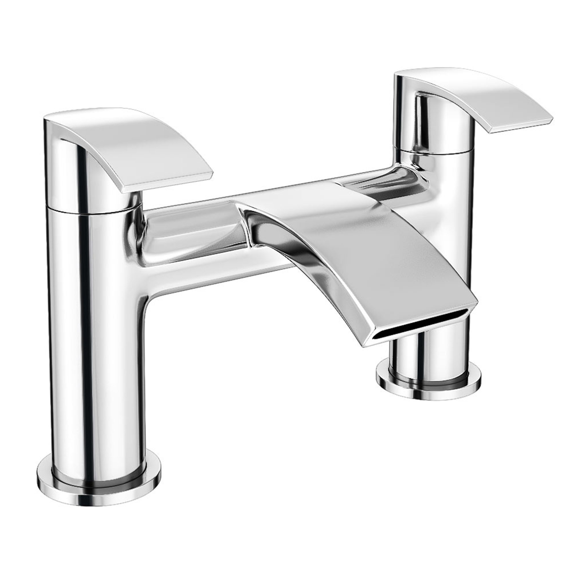Vellamo Swift Chrome Deck Mounted Bath Filler