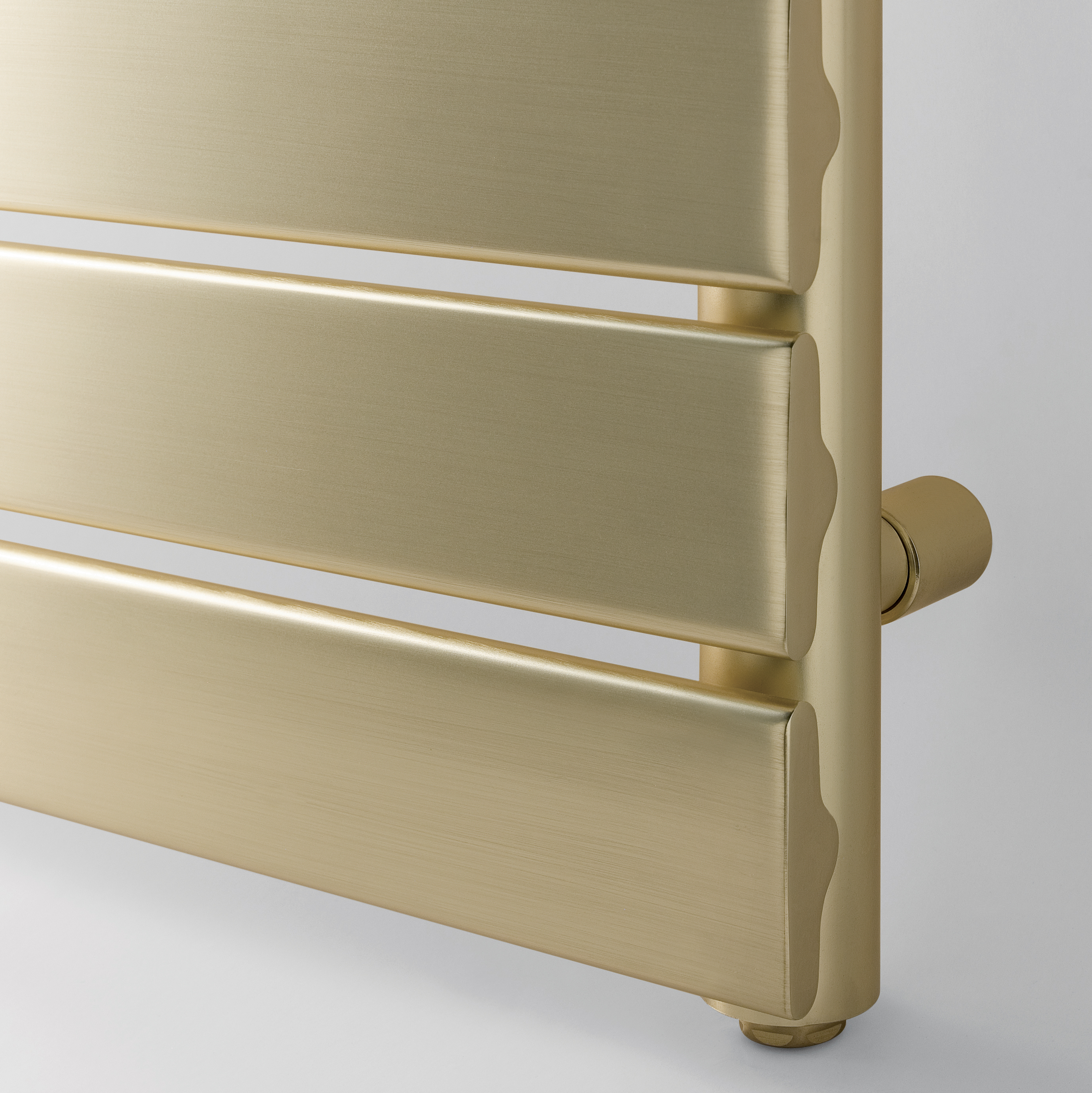 EliteHeat Steel Designer Heated Towel Rail Radiator - Brushed Brass