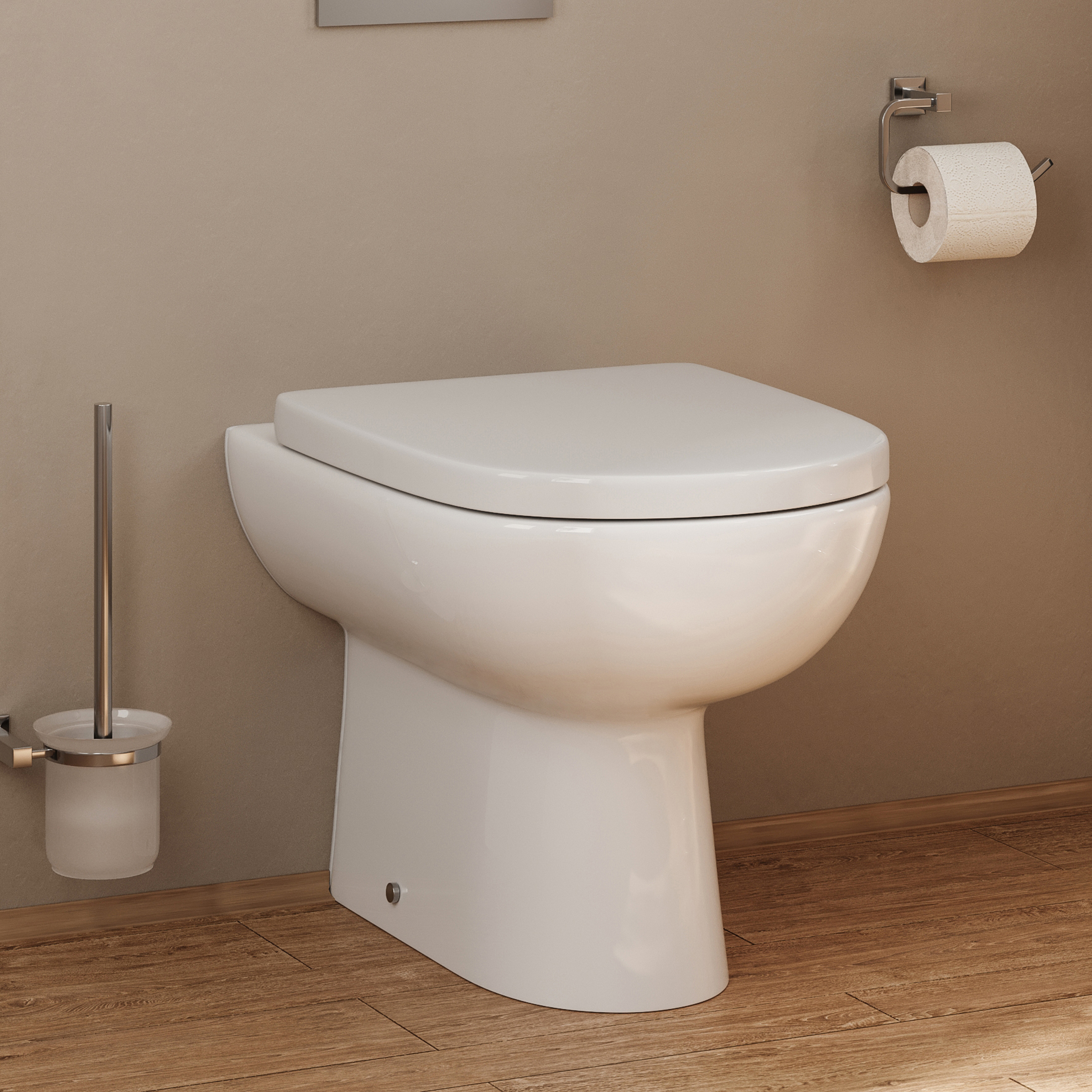 Anderson Rimless Back to Wall Toilet & Soft Close Seat