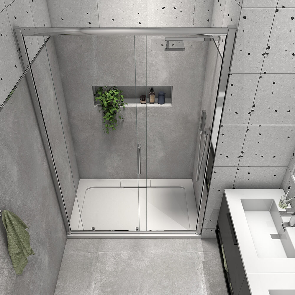 Harbour i8 Easy Clean 8mm Sliding Shower Door & Optional Side Panel