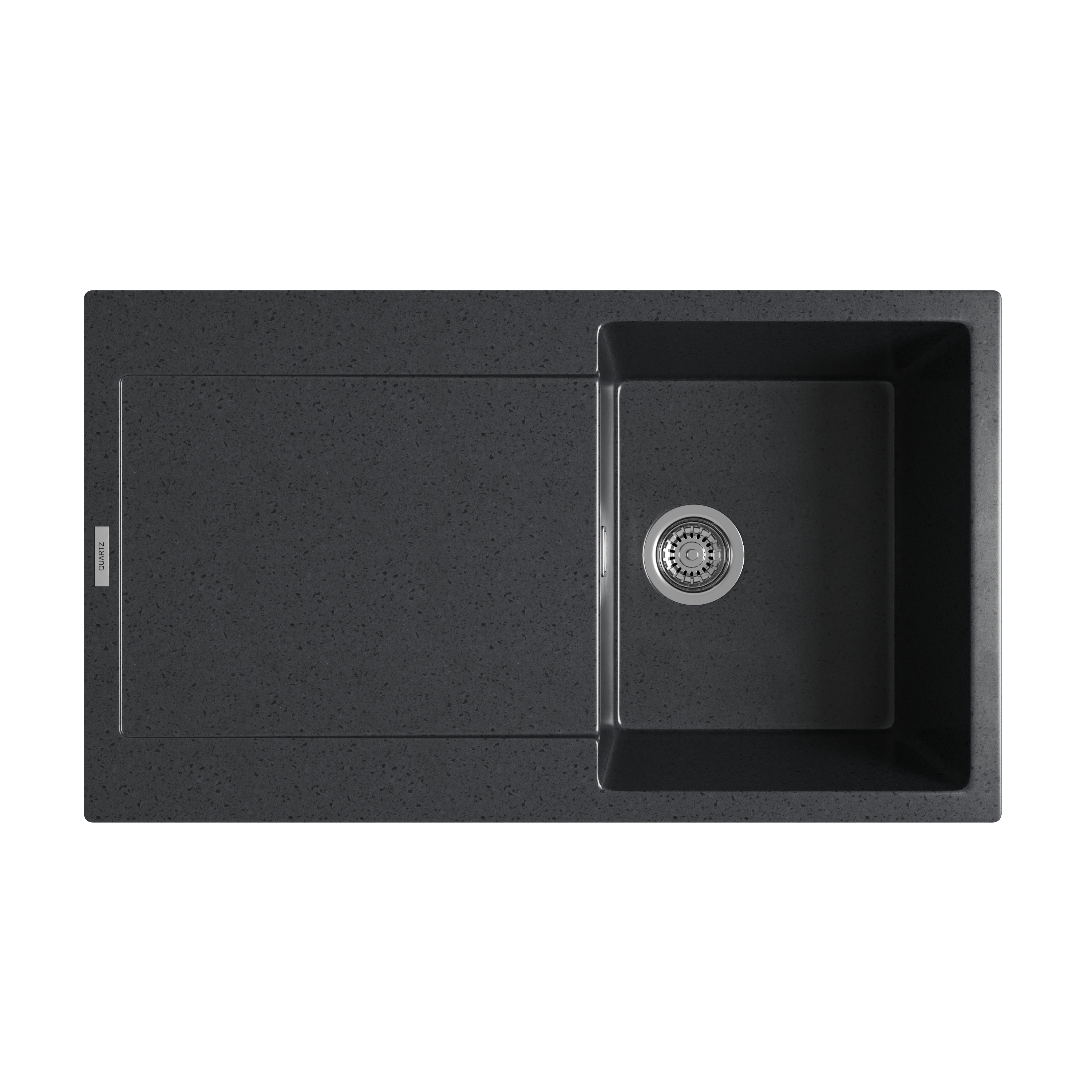 Vellamo Rocca Compact 1 Bowl Granite Composite Inset Kitchen Sink & Waste - 860 x 500mm