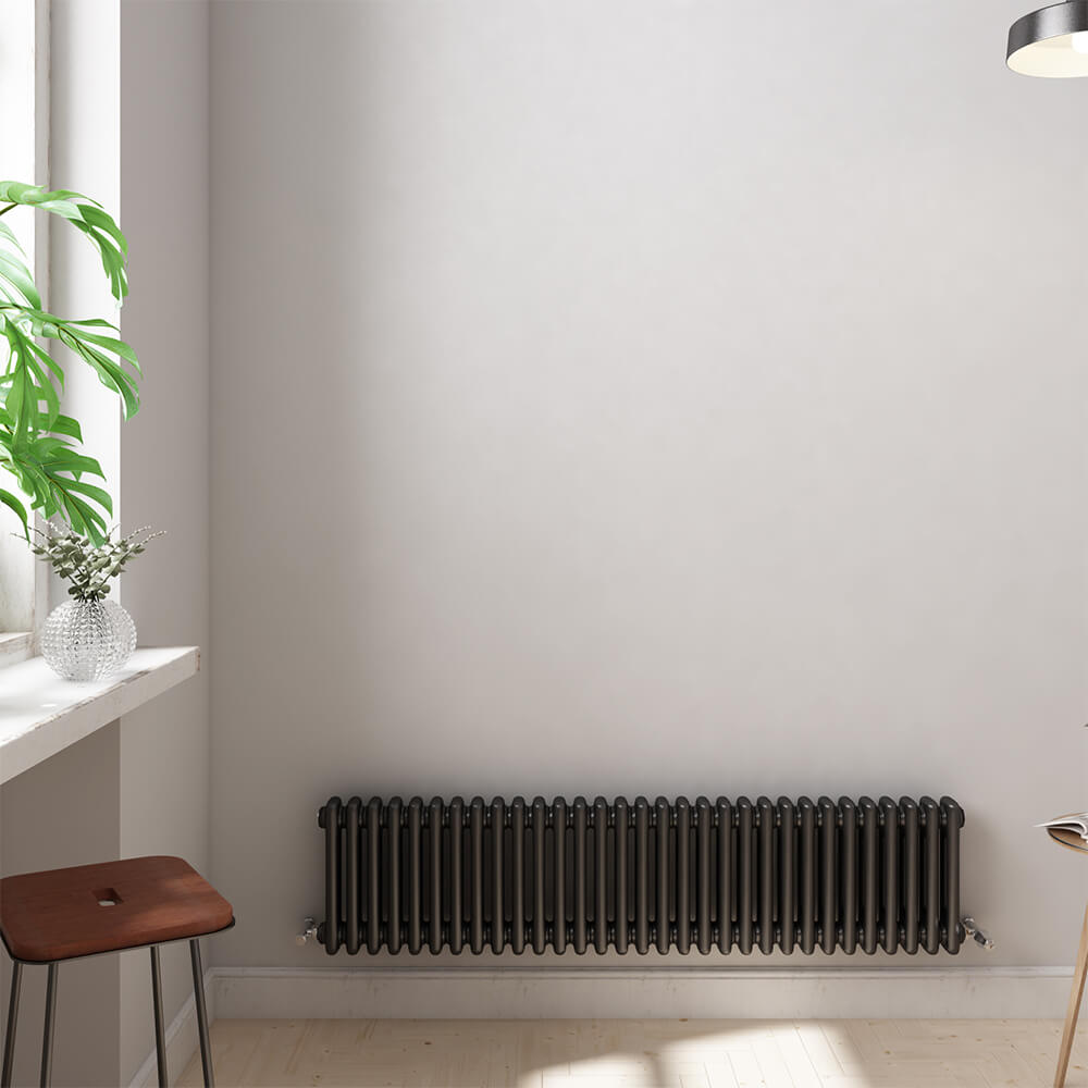 Brenton Olympus Horizontal 2 Column Radiator - Anthracite