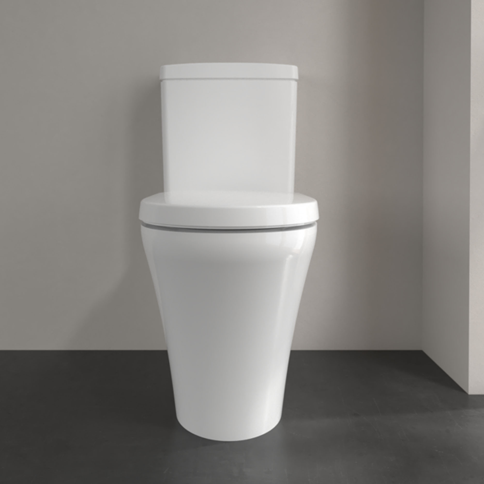 Villeroy & Boch O.novo Comfort Height Rimless Closed Coupled Toilet with Soft Close Toilet Seat