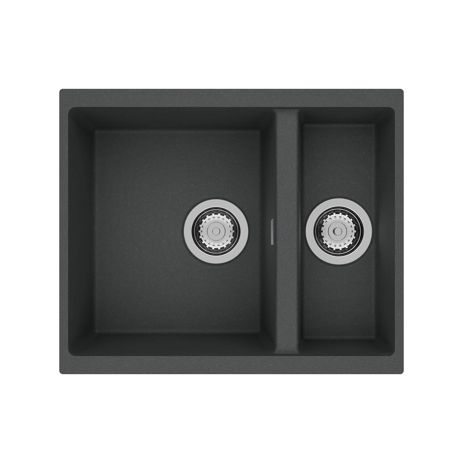 Clearwater Siena 1.5 Bowl Granite Composite Undermount Kitchen Sink & Waste - 555 x 460mm