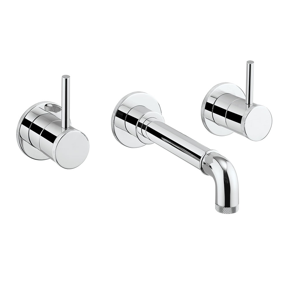 Crosswater MPRO Industrial 3 Hole Wall Mounted Basin Mixer Tap