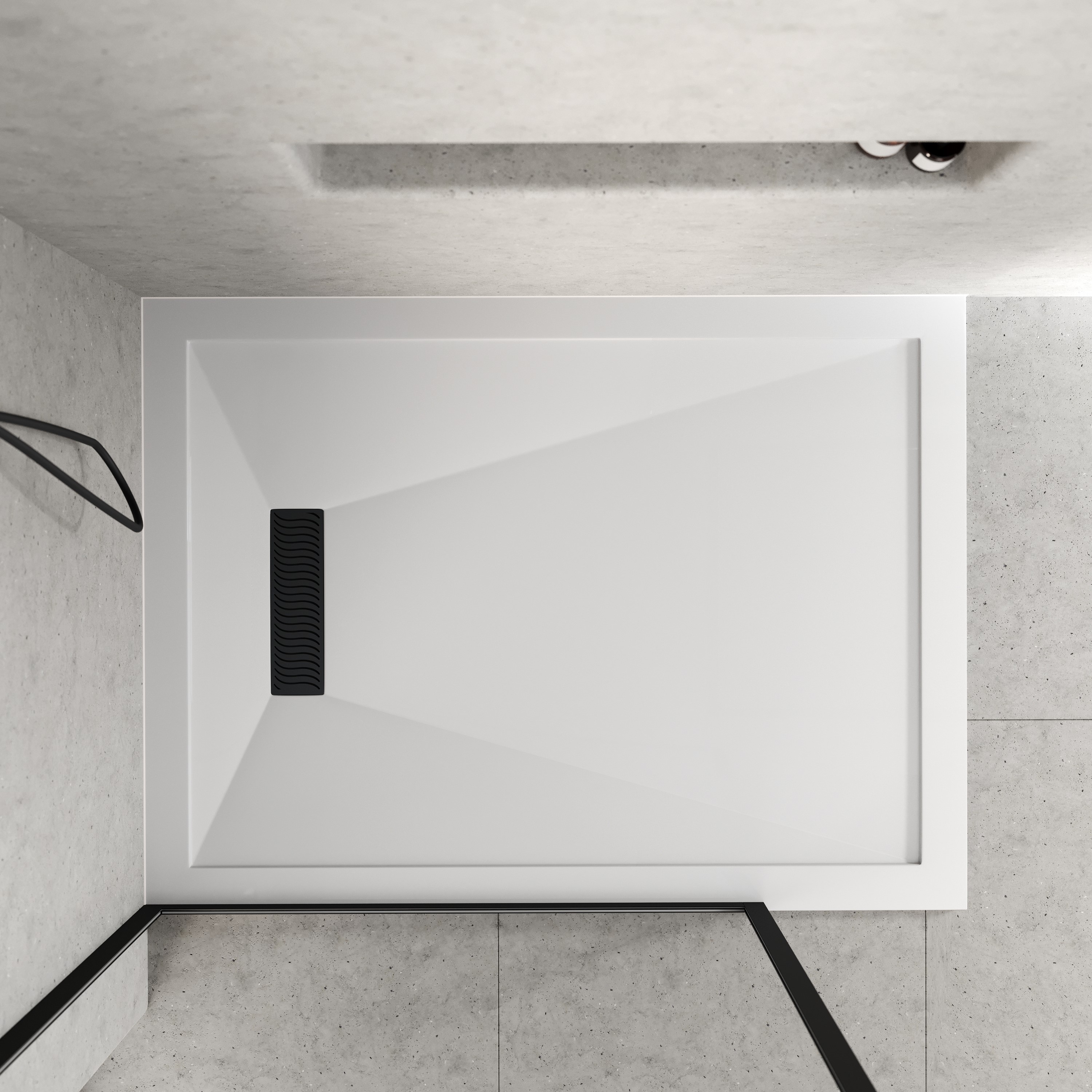 Harbour Linear 25mm Luxury Stone Rectangular Shower Tray - 9 Sizes