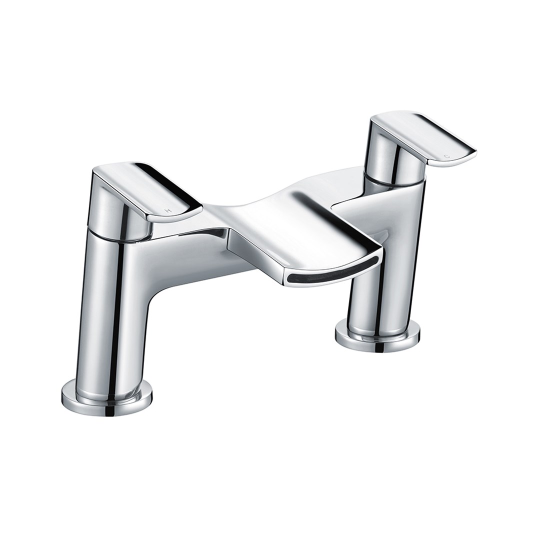Vellamo Poise Mono Basin Mixer & Deck Mounted Bath Filler