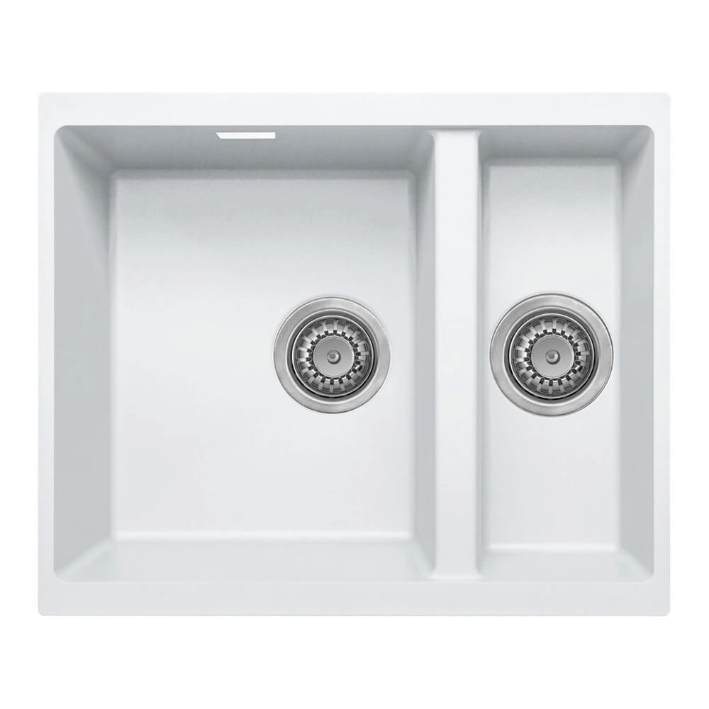 Vellamo Terra 1.5 Bowl Granite Composite Inset/Undermount Kitchen Sink & Waste Kit - 555 x 460mm