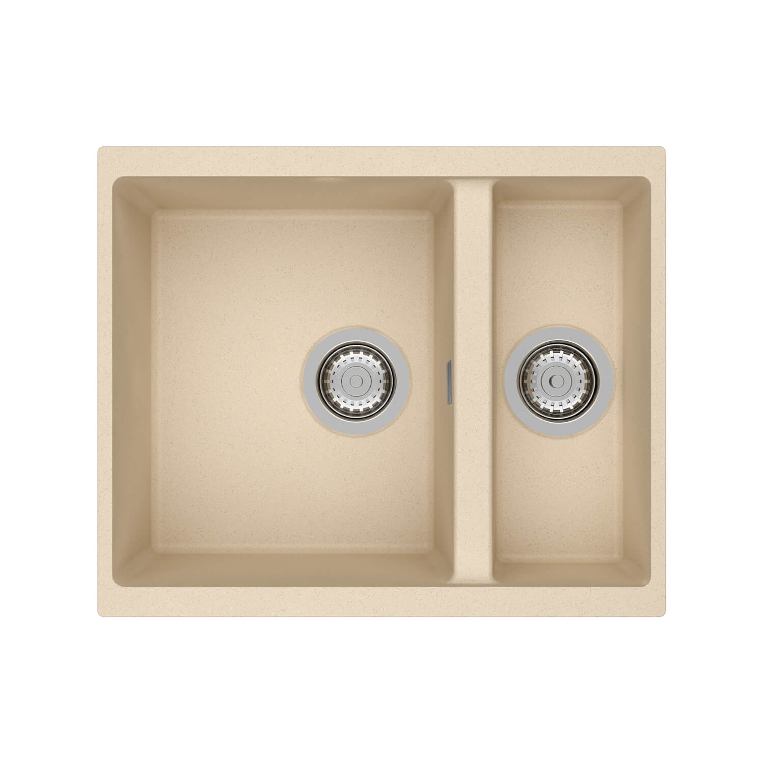 Clearwater Siena 1.5 Bowl Granite Composite Undermount Kitchen Sink & Waste - 555 x 460mm