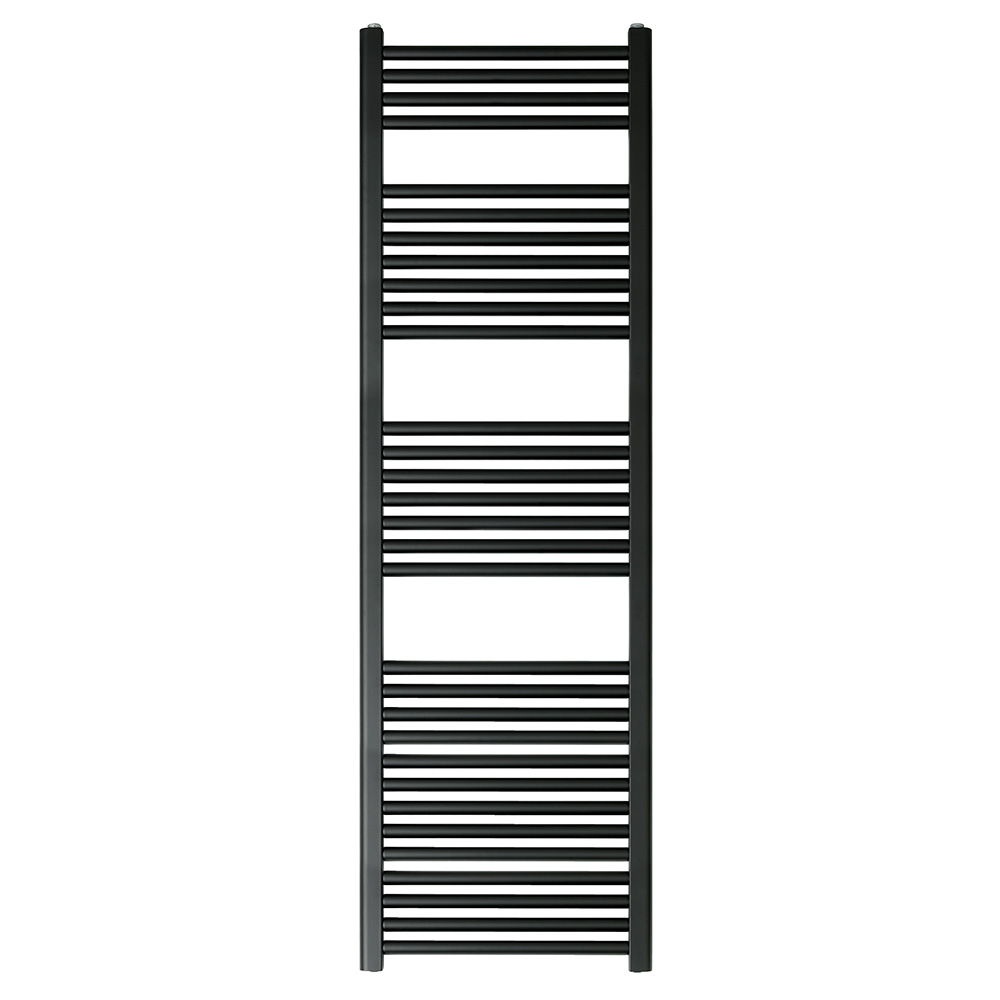 EliteHeat Steel Ladder Heated Towel Rail 25mm Bars - Matt Black