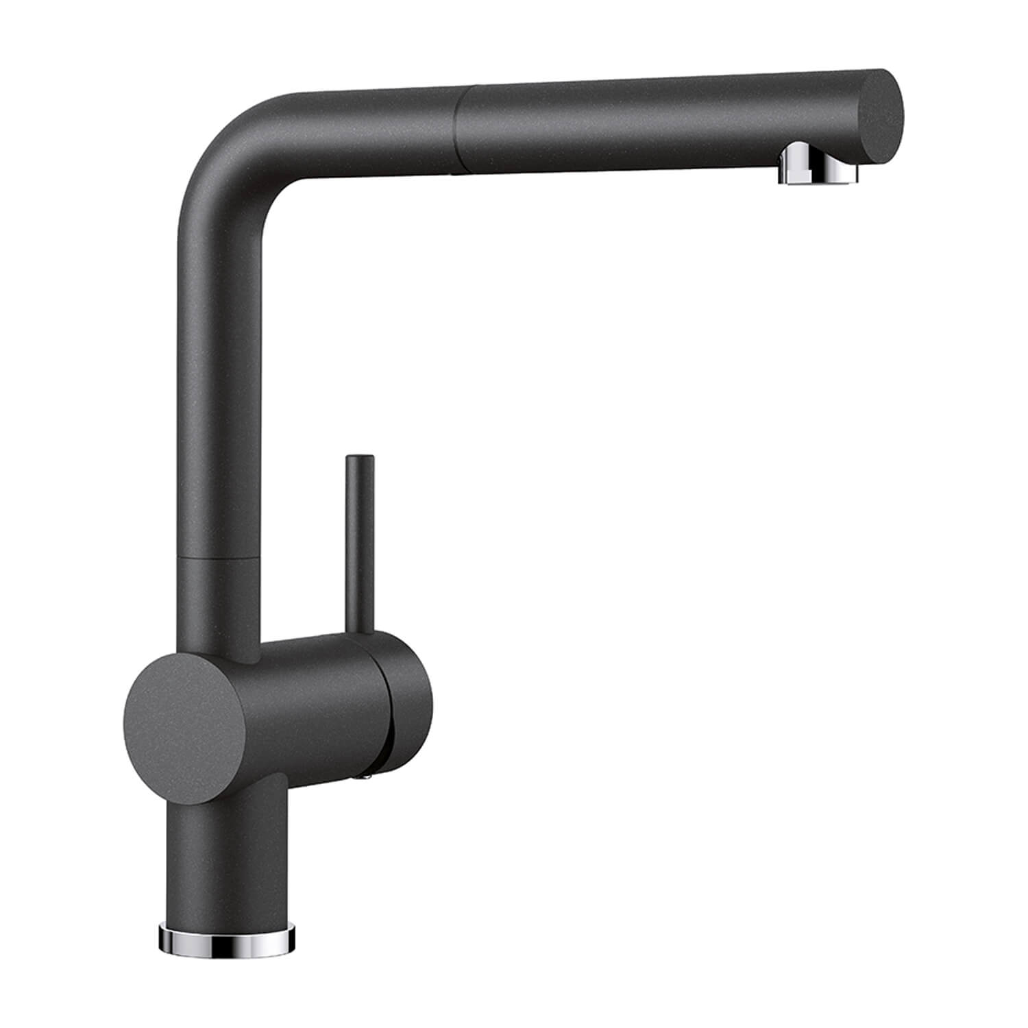 Blanco Linus-S Vario Single Lever Mono Pull Out Kitchen Mixer Tap with Silgranit Matching Finish